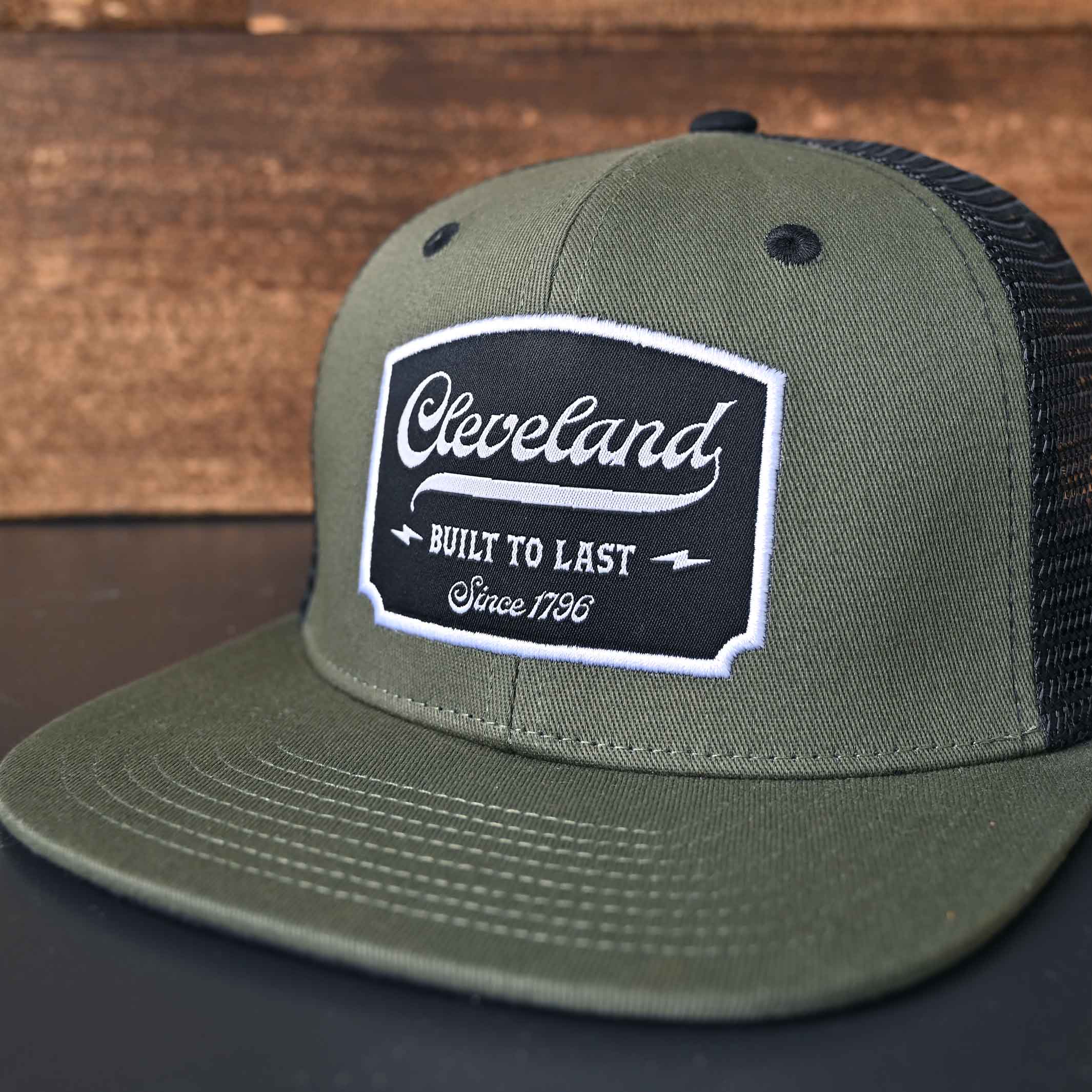 Built To Last Trucker Hat - Olive - Image 2