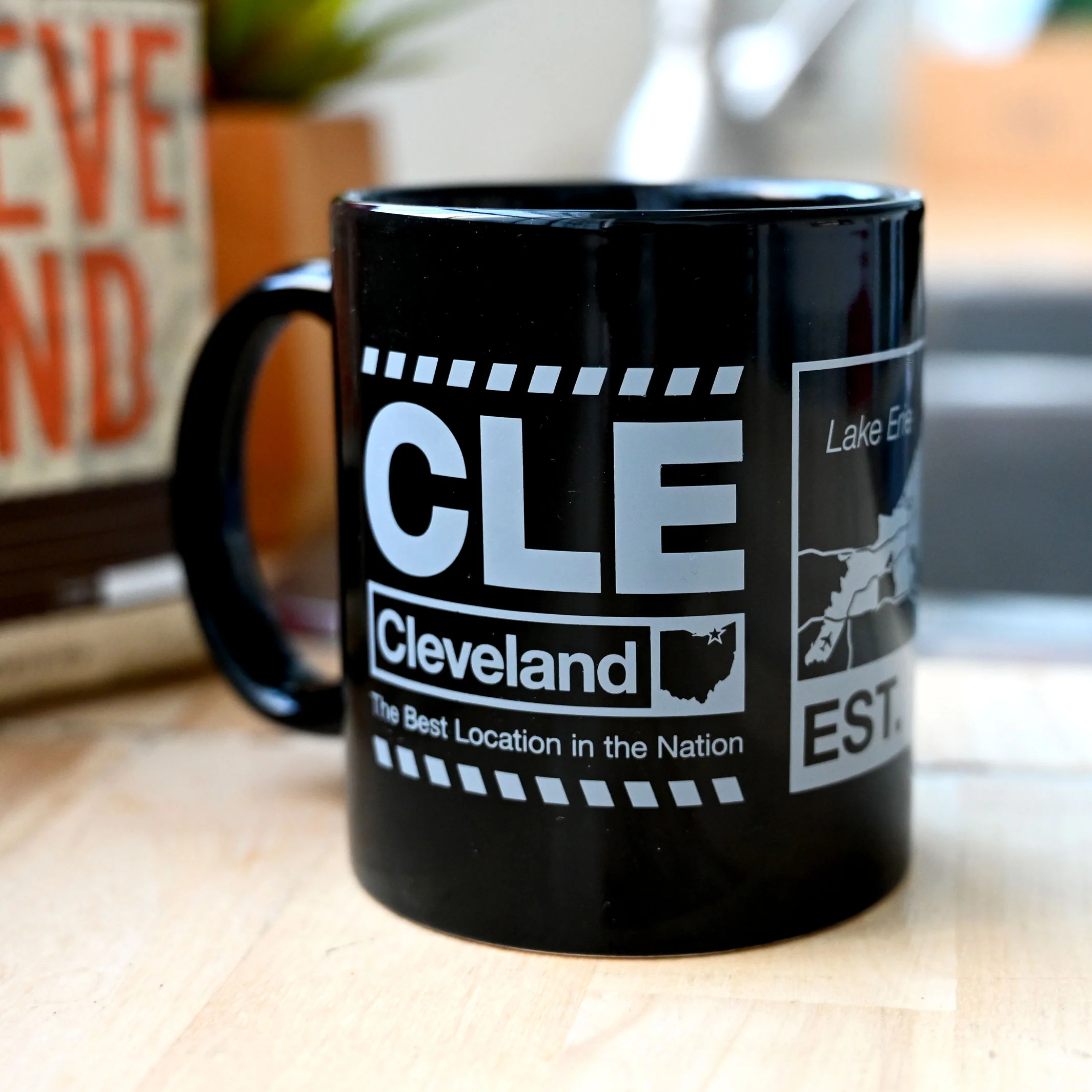 CLE Airport Code Coffee Mug – 11 oz - Image 2