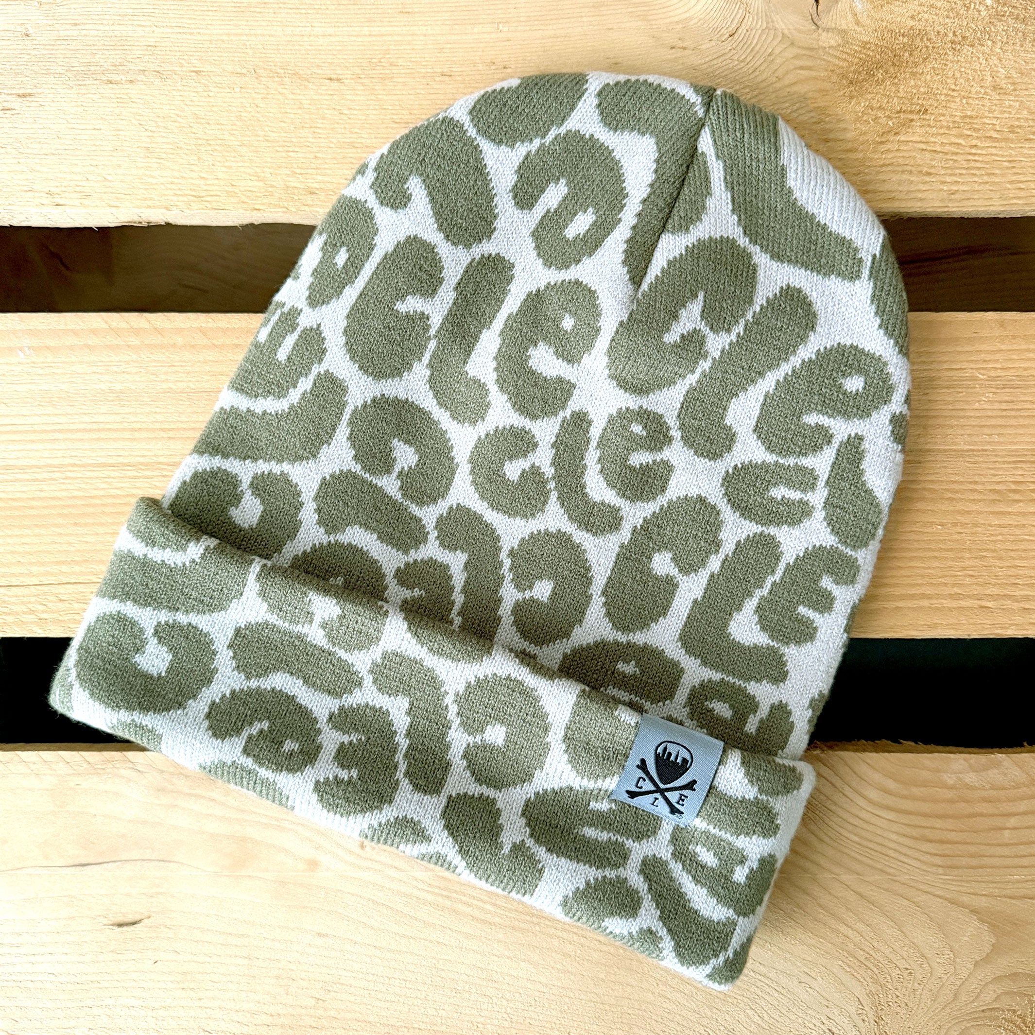 CLE Bubble Letters Knit Hat - Image 2