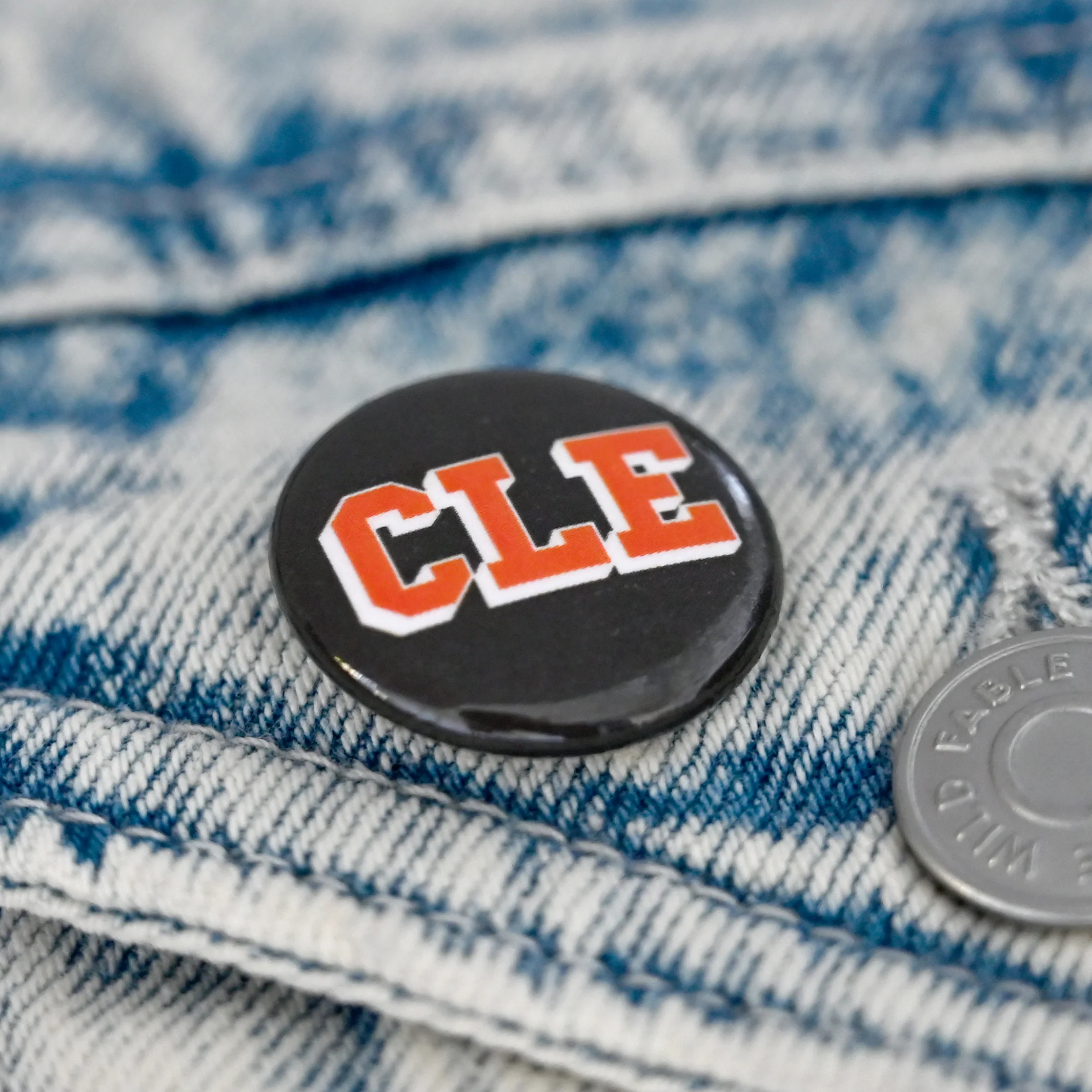 CLE College Brown/Orange Button - Image 2