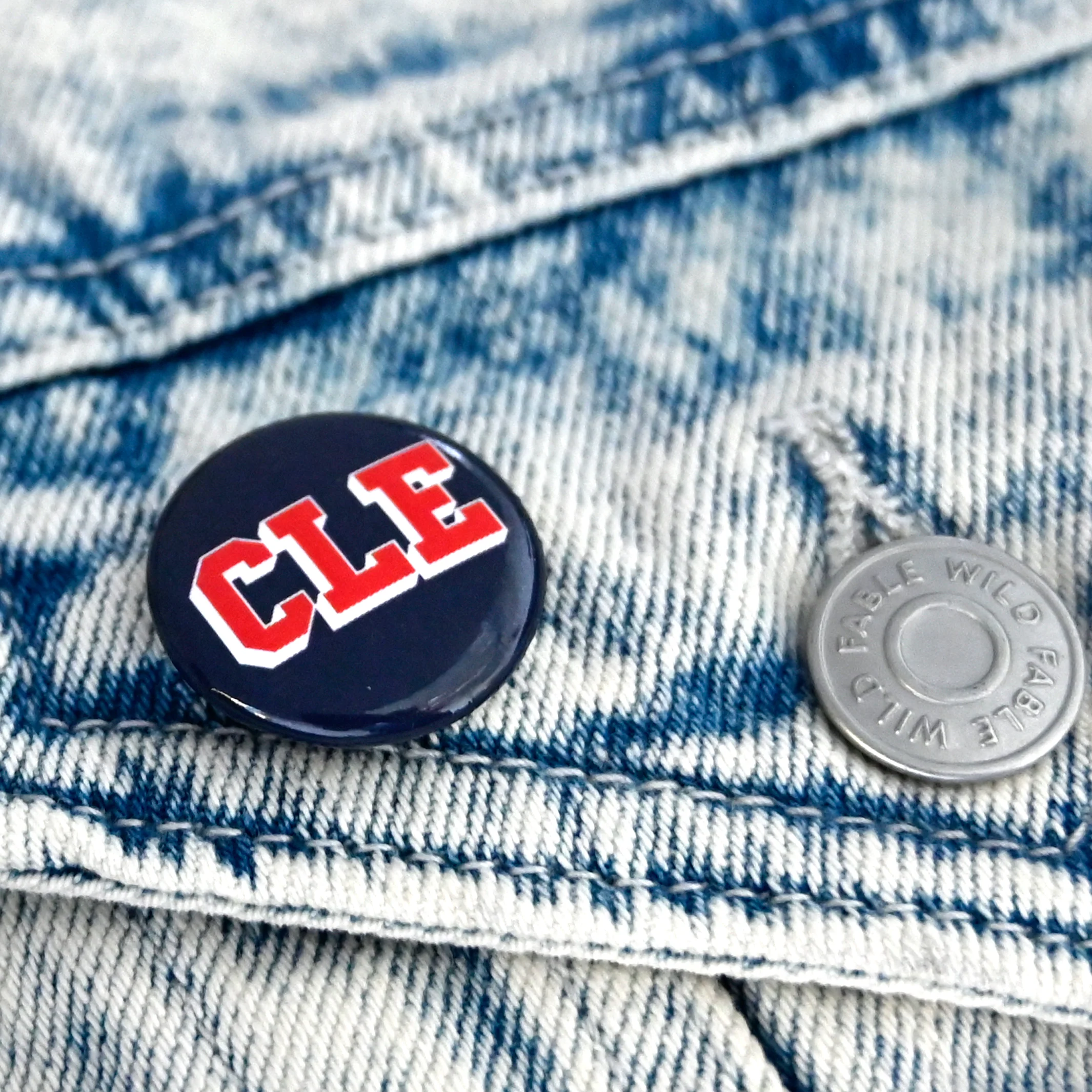 CLE College Navy/Red Button - Image 2