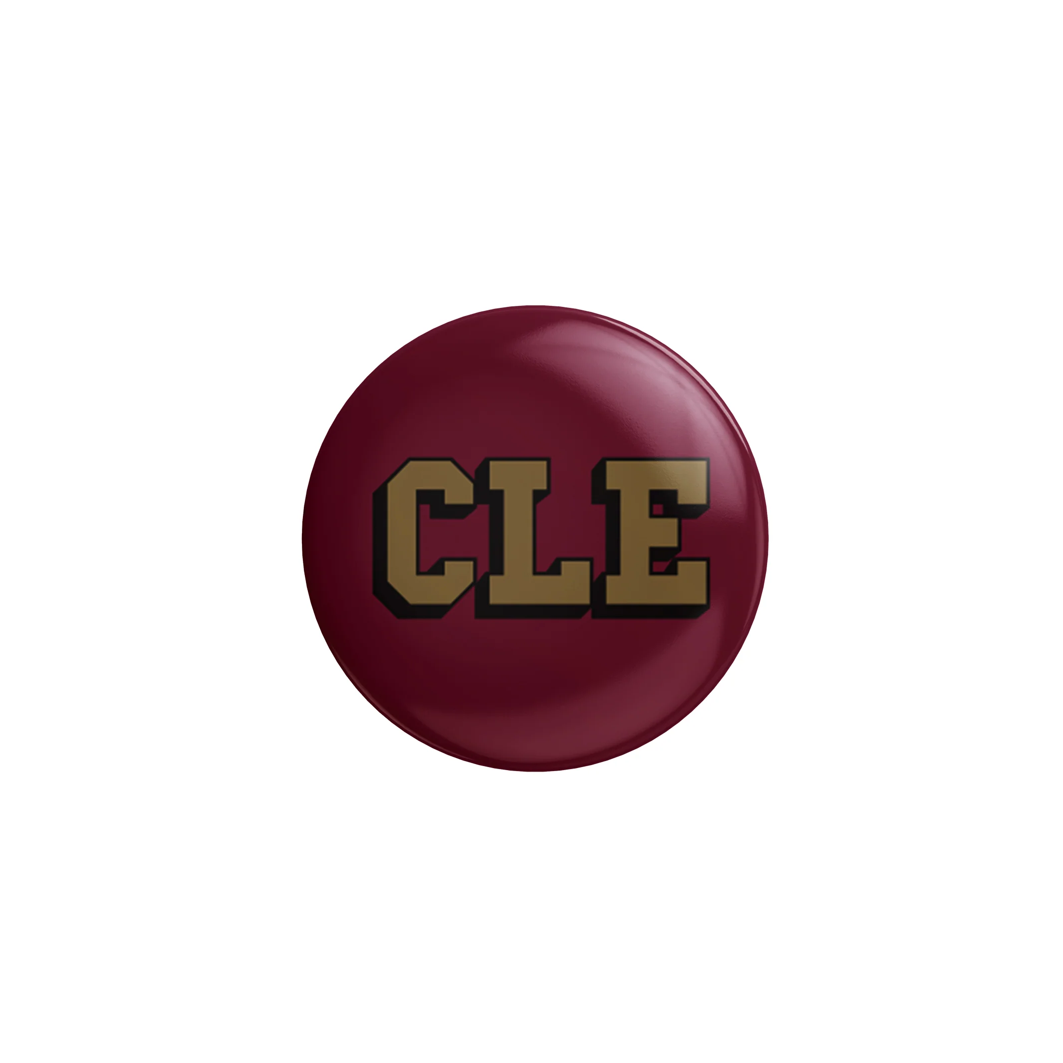 CLE College Wine/Gold Button