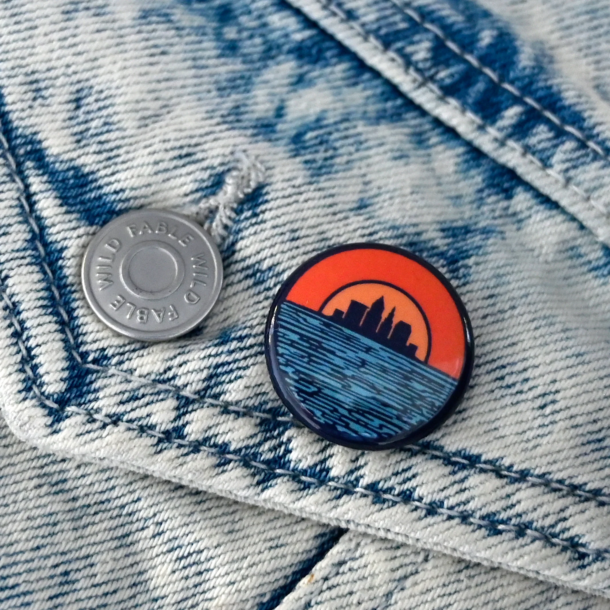 Cleveland Sunset Button - Image 2