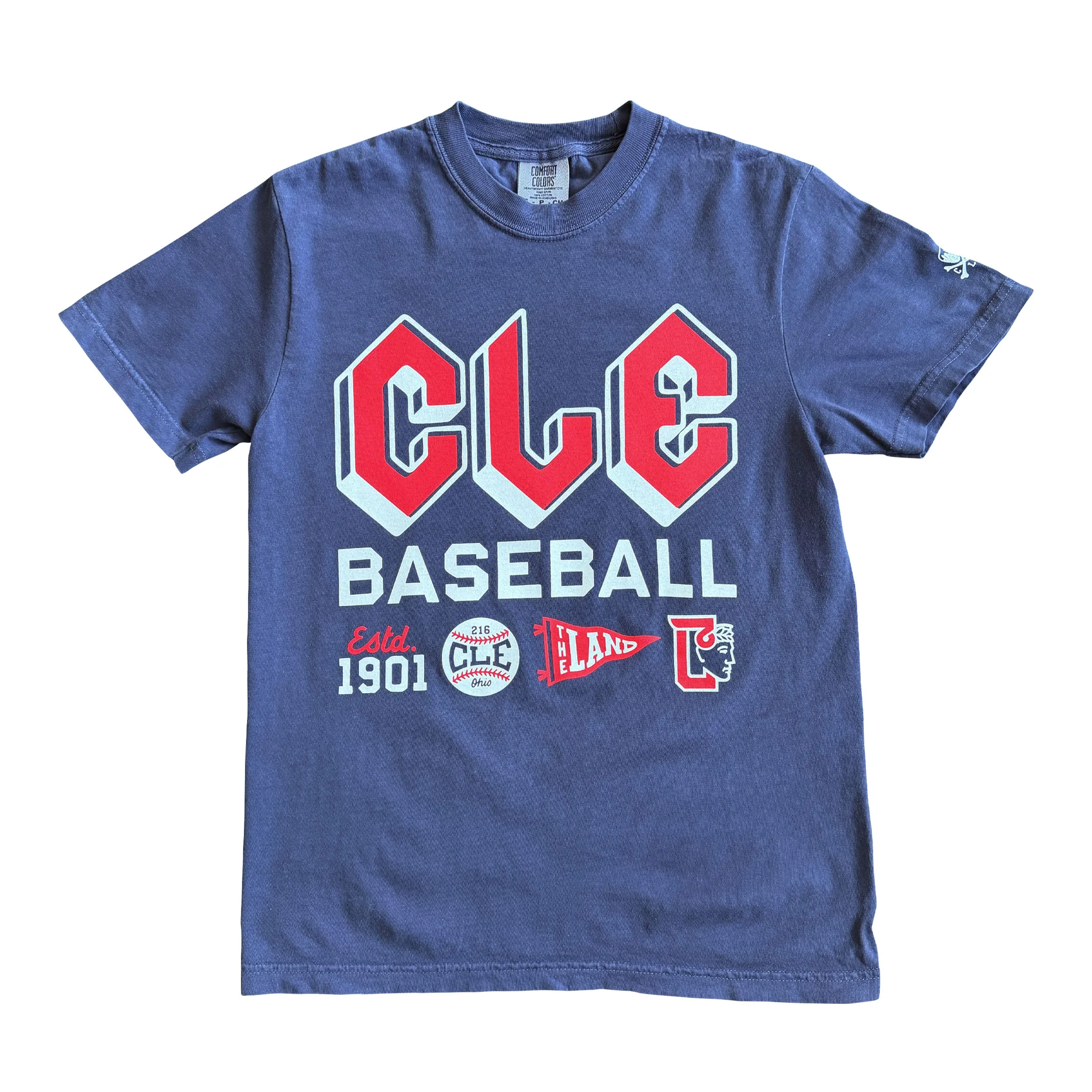 CLE - Cleveland Baseball Icons - Mens/Unisex Crew T-shirt