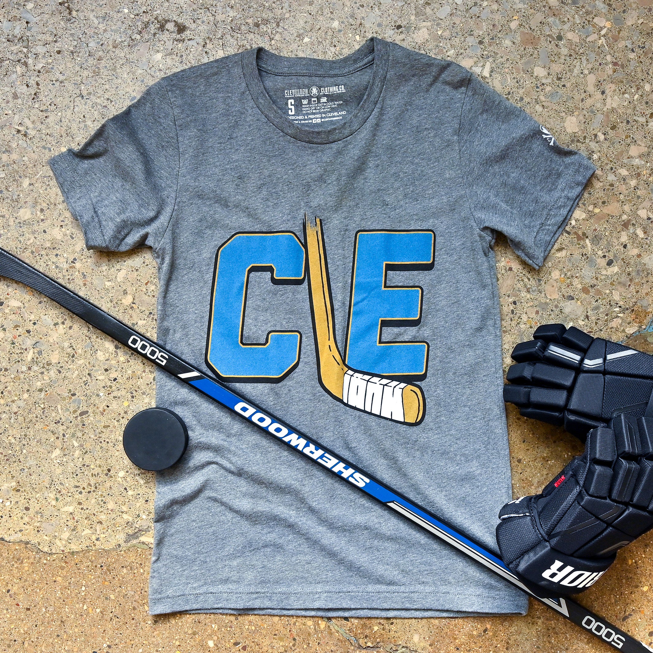 CLE Hockey - Mens/Unisex Crew T-Shirt - Image 2