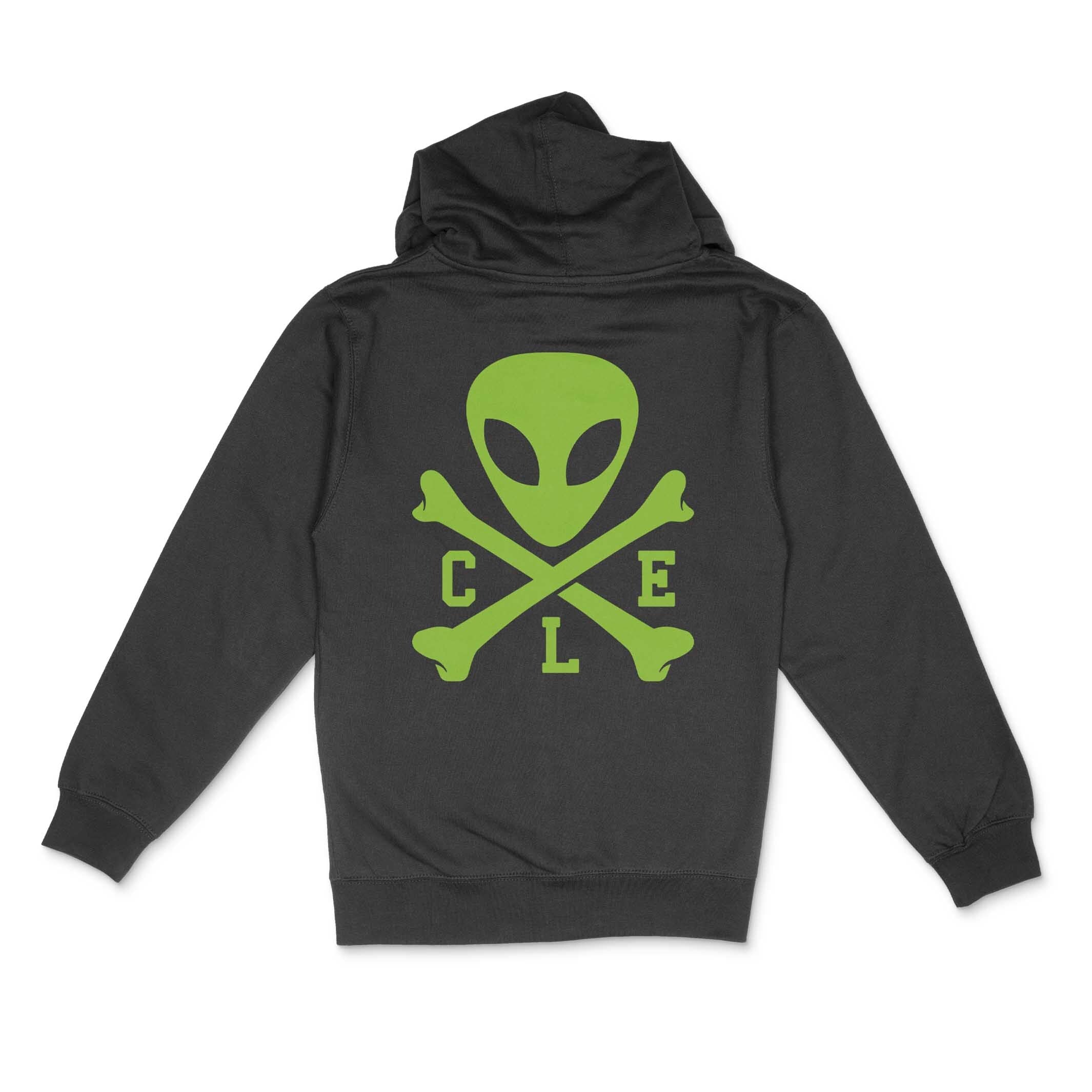 CLE Logo Alien Full-Zip Hoodie - Glow In The Dark - Image 4