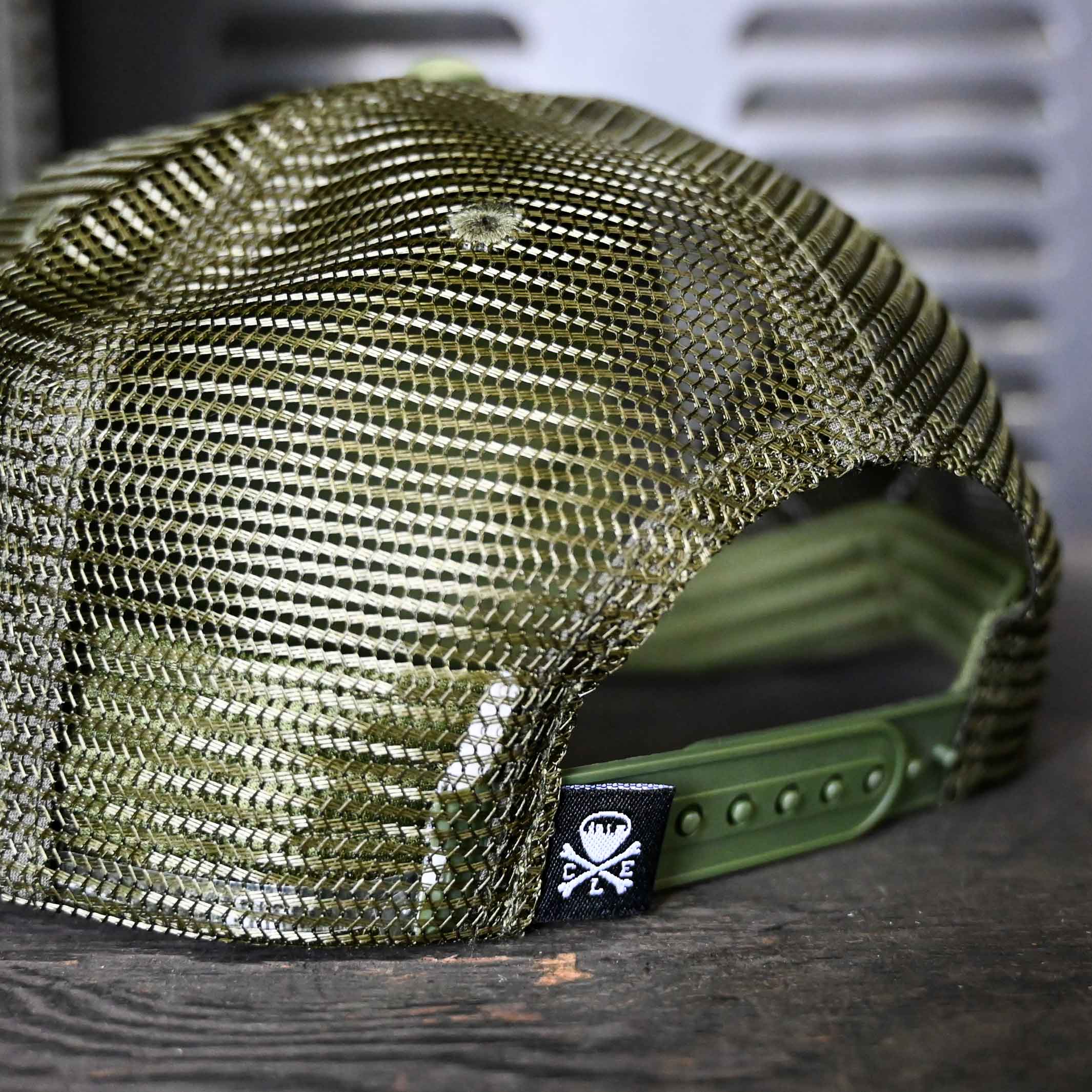 CLE Logo Foam Trucker Hat - Olive - Image 3