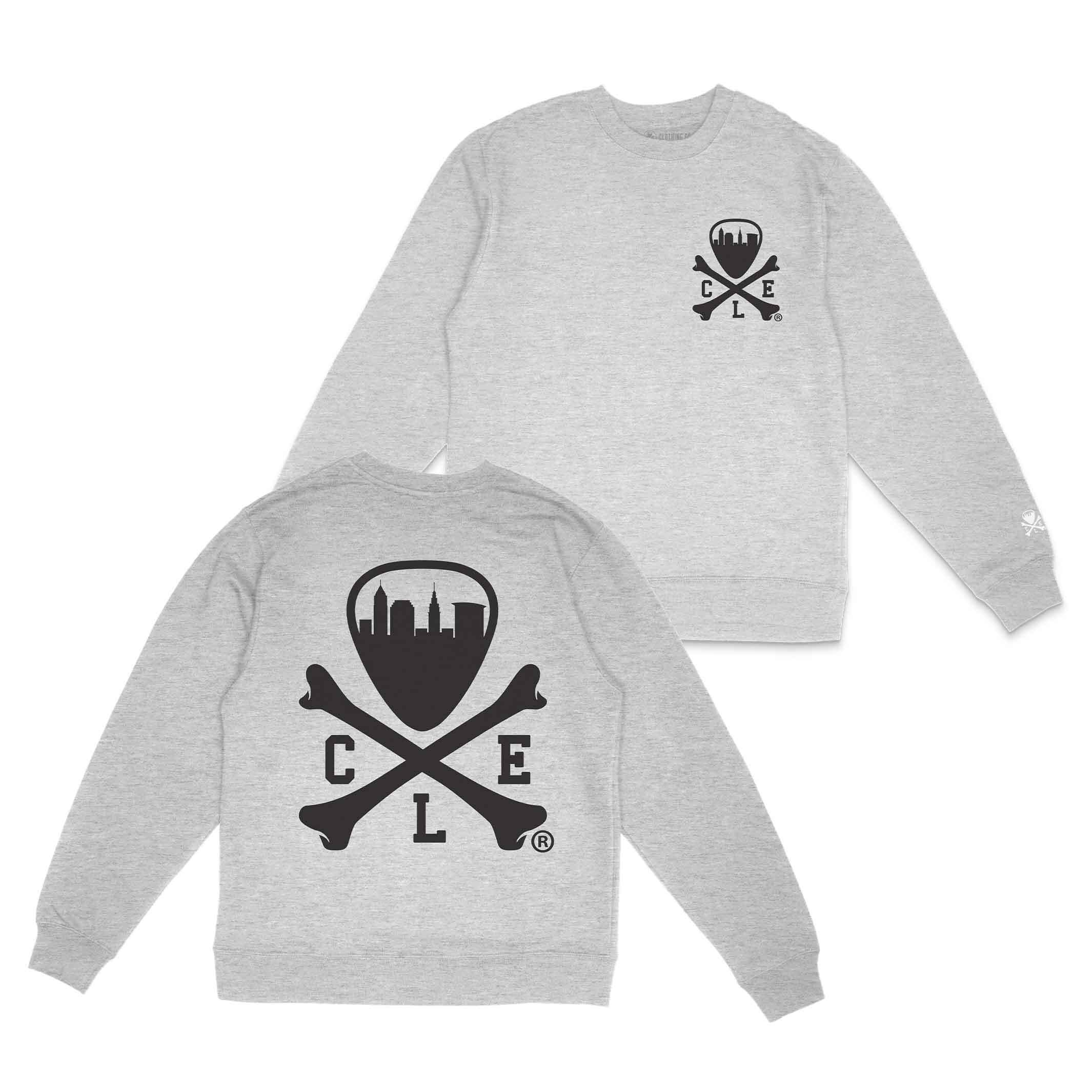 CLE Logo - Unisex Crewneck Sweatshirt - Heather Grey