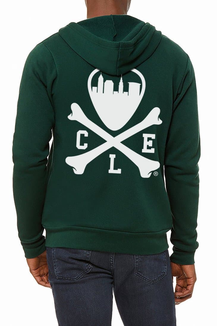 CLE Logo Full-Zip Hoodie - Forest - Image 4