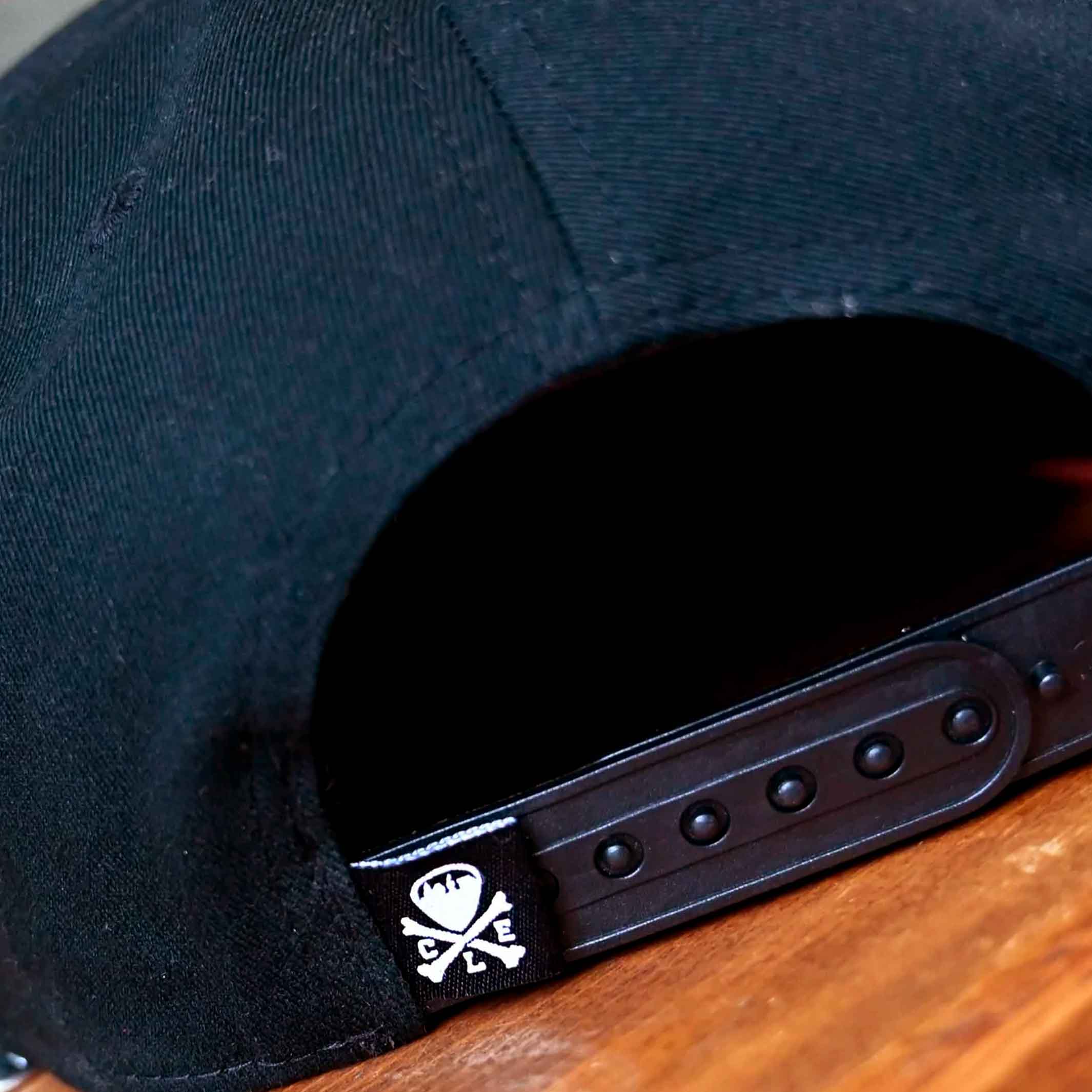 CLE Logo Snapback Hat - Black - Image 3