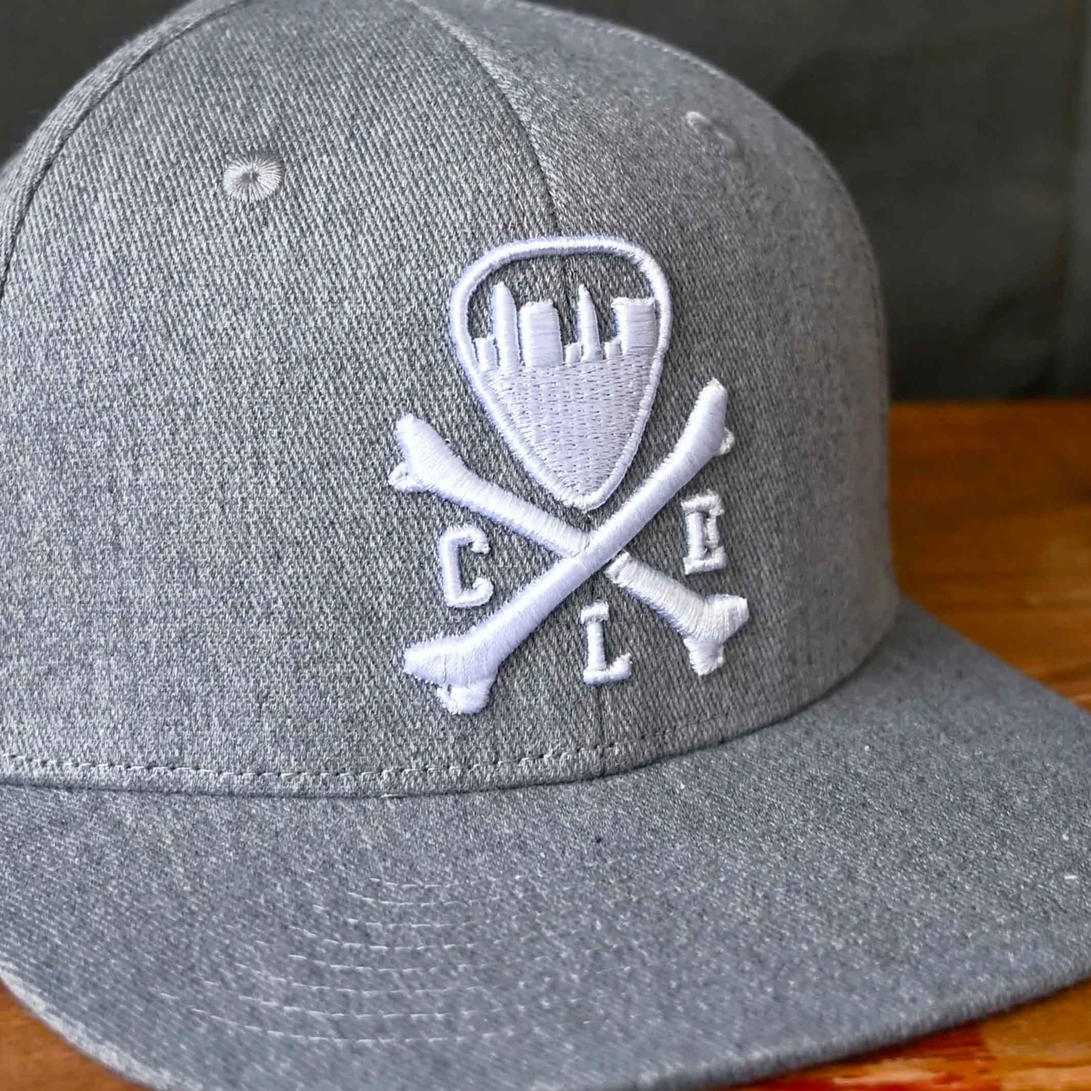 CLE Logo Snapback Hat - Heather Grey - Image 2
