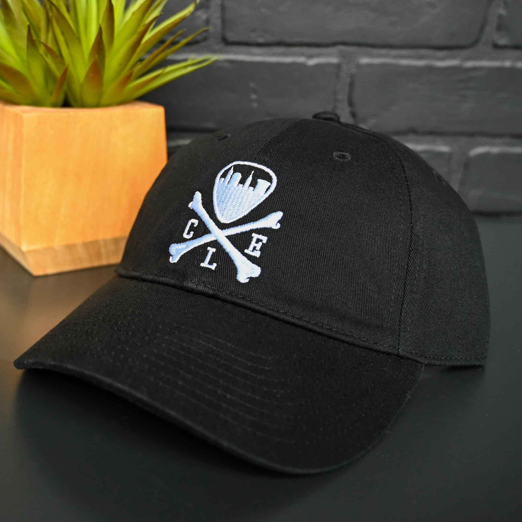 CLE Logo Twill Dad Hat - Black - Image 2