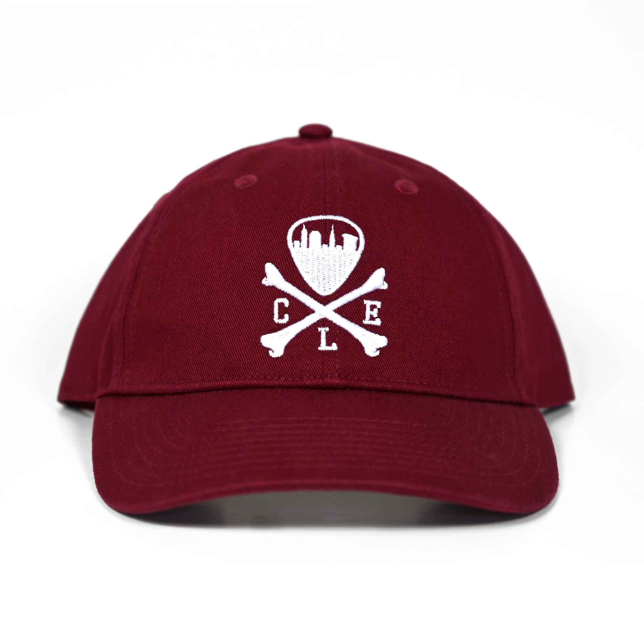 CLE Logo Twill Dad Hat - Maroon