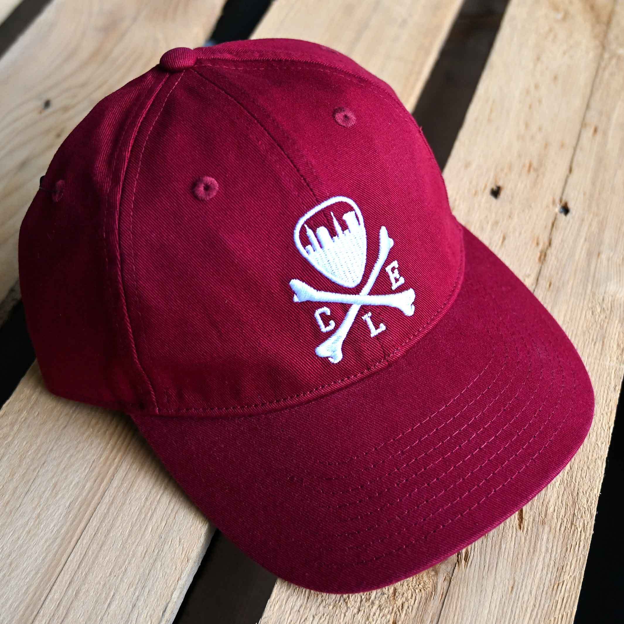 CLE Logo Twill Dad Hat - Maroon - Image 2