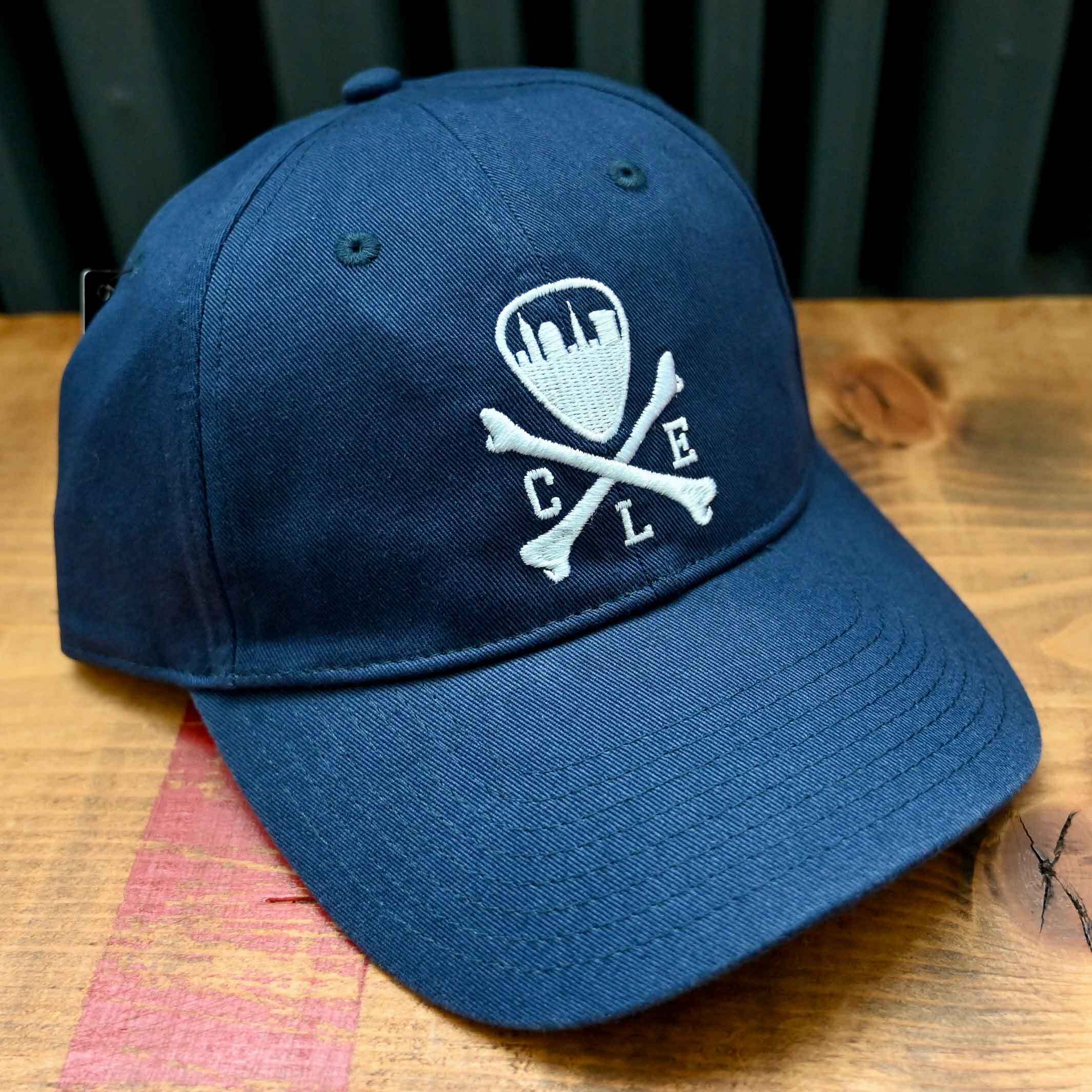 CLE Logo Twill Dad Hat - Navy - Image 2