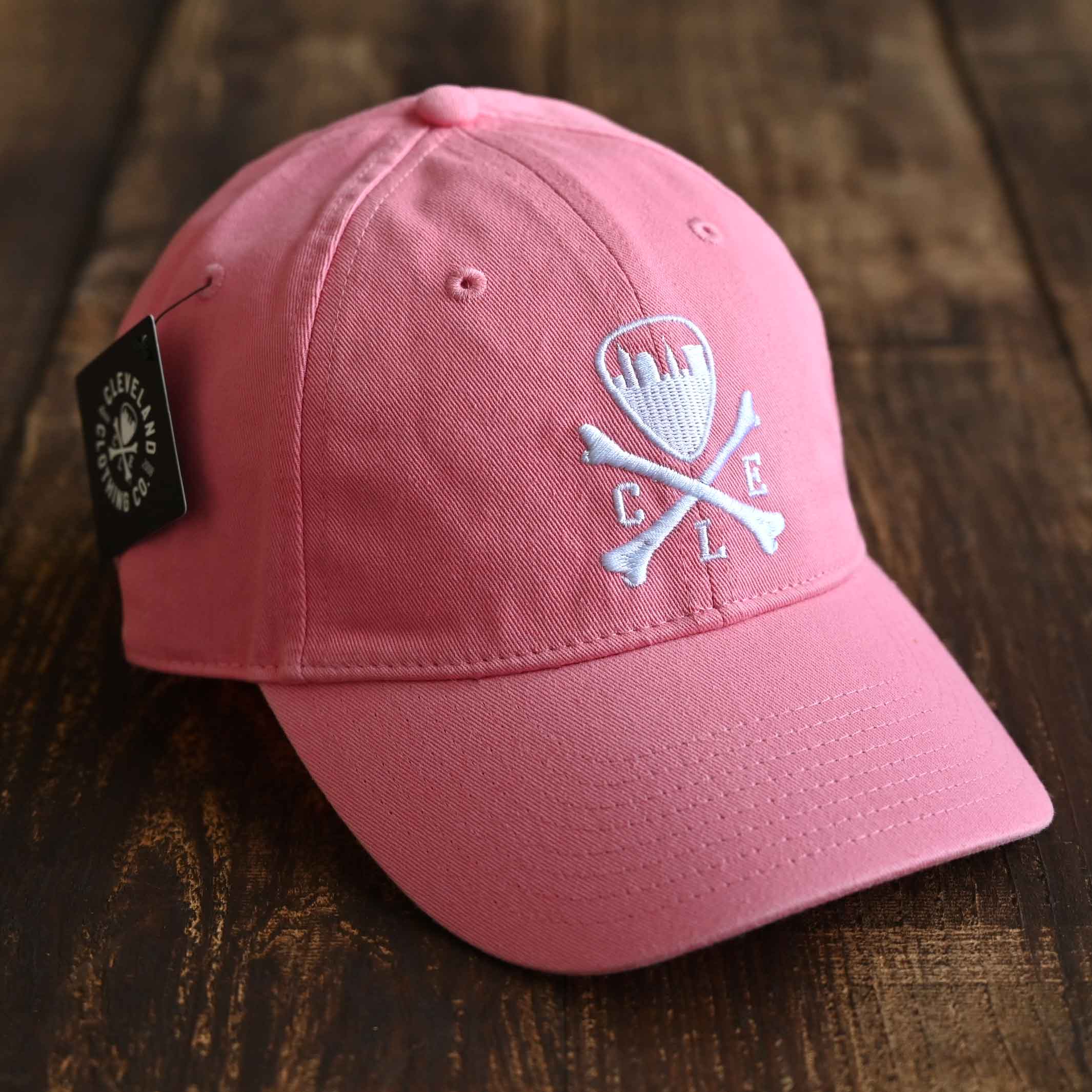 CLE Logo Twill Dad Hat - Pink - Image 2