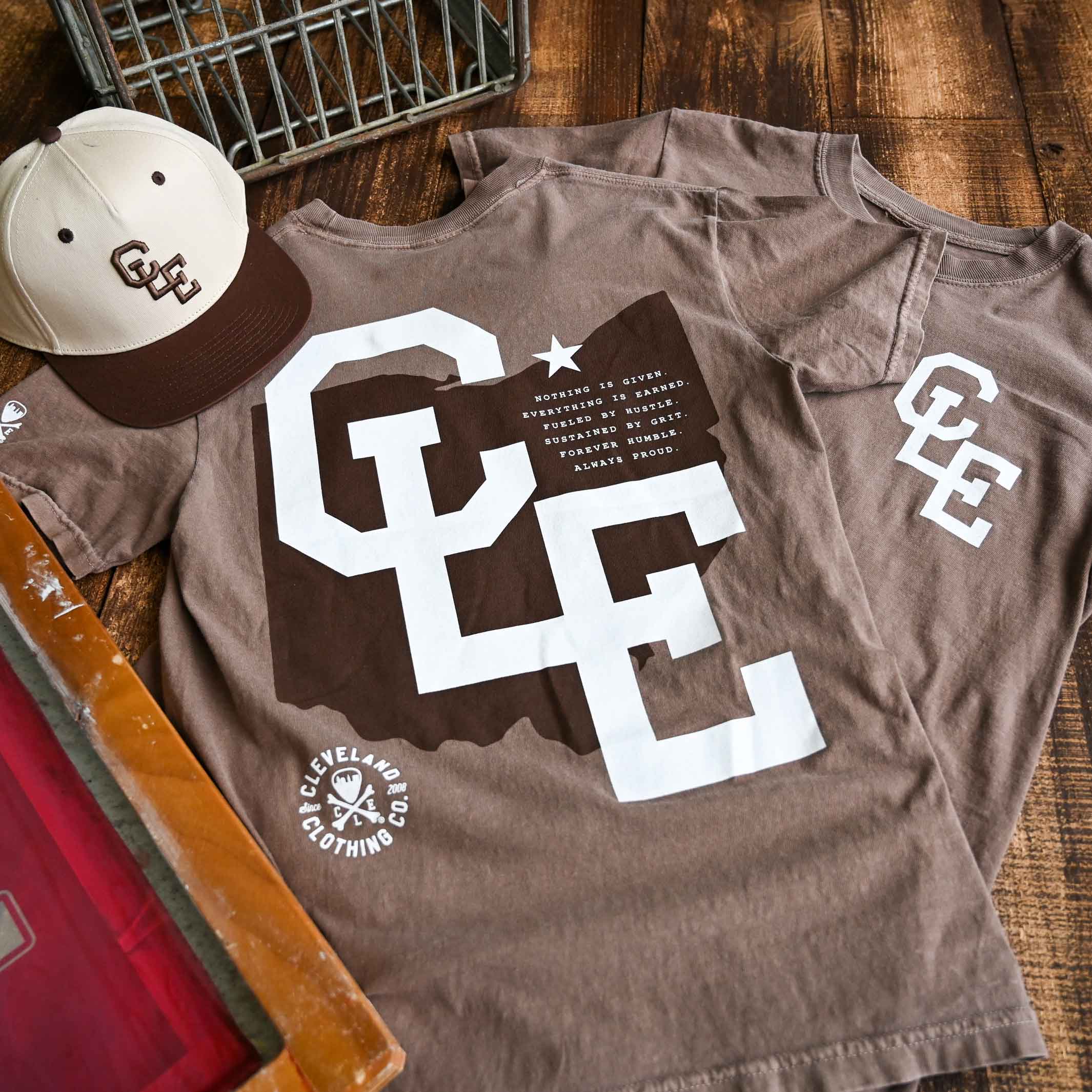 CLE Monogram Mens/Unisex Crew T-Shirt - Image 2