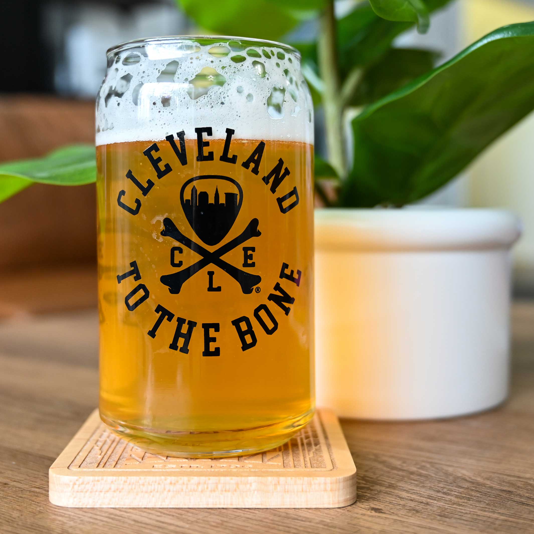 Cleveland To The Bone – 16 oz Pop Can Glass