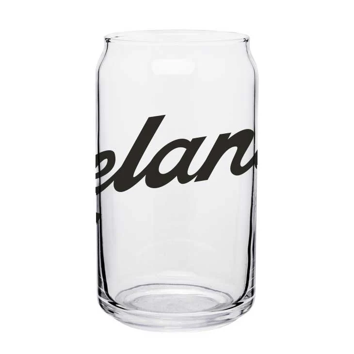 Cleveland Script - 16 oz Pop Can Glass - Image 4