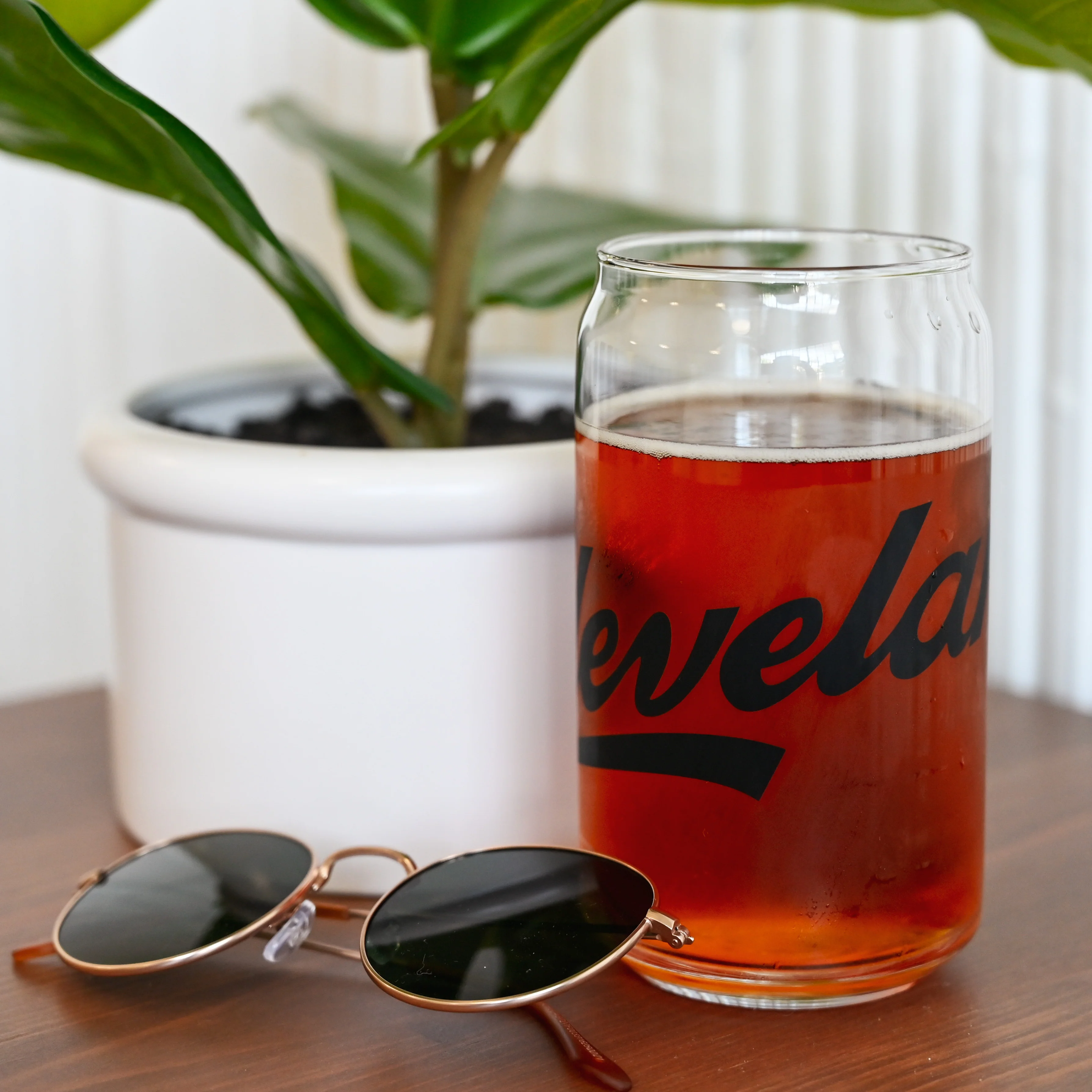 Cleveland Script - 16 oz Pop Can Glass - Image 6