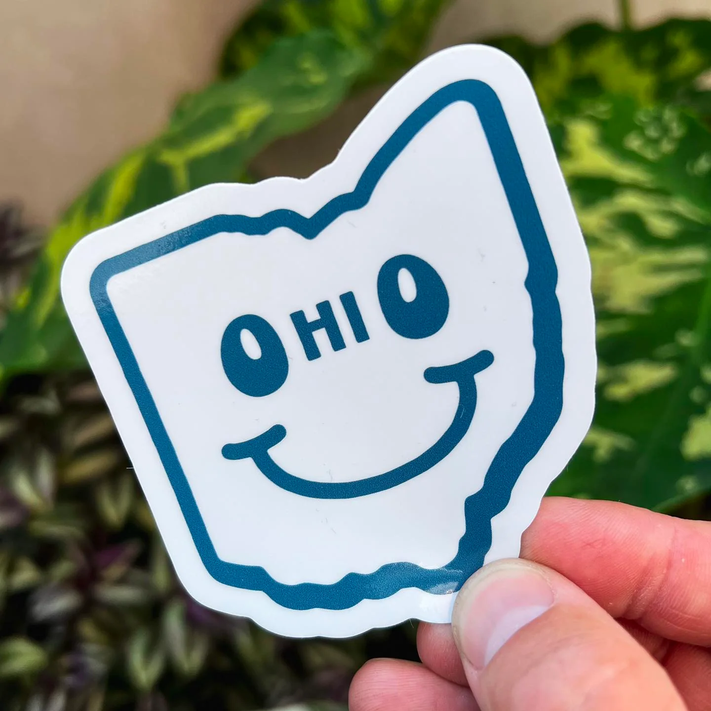 CLE Sticker, Ohio Happy Face - Image 2