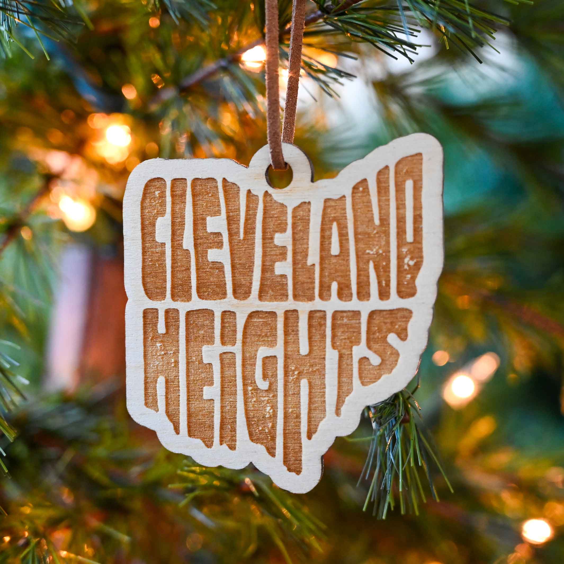 'Cleveland Heights, Ohio' Wood Ornament - Image 2