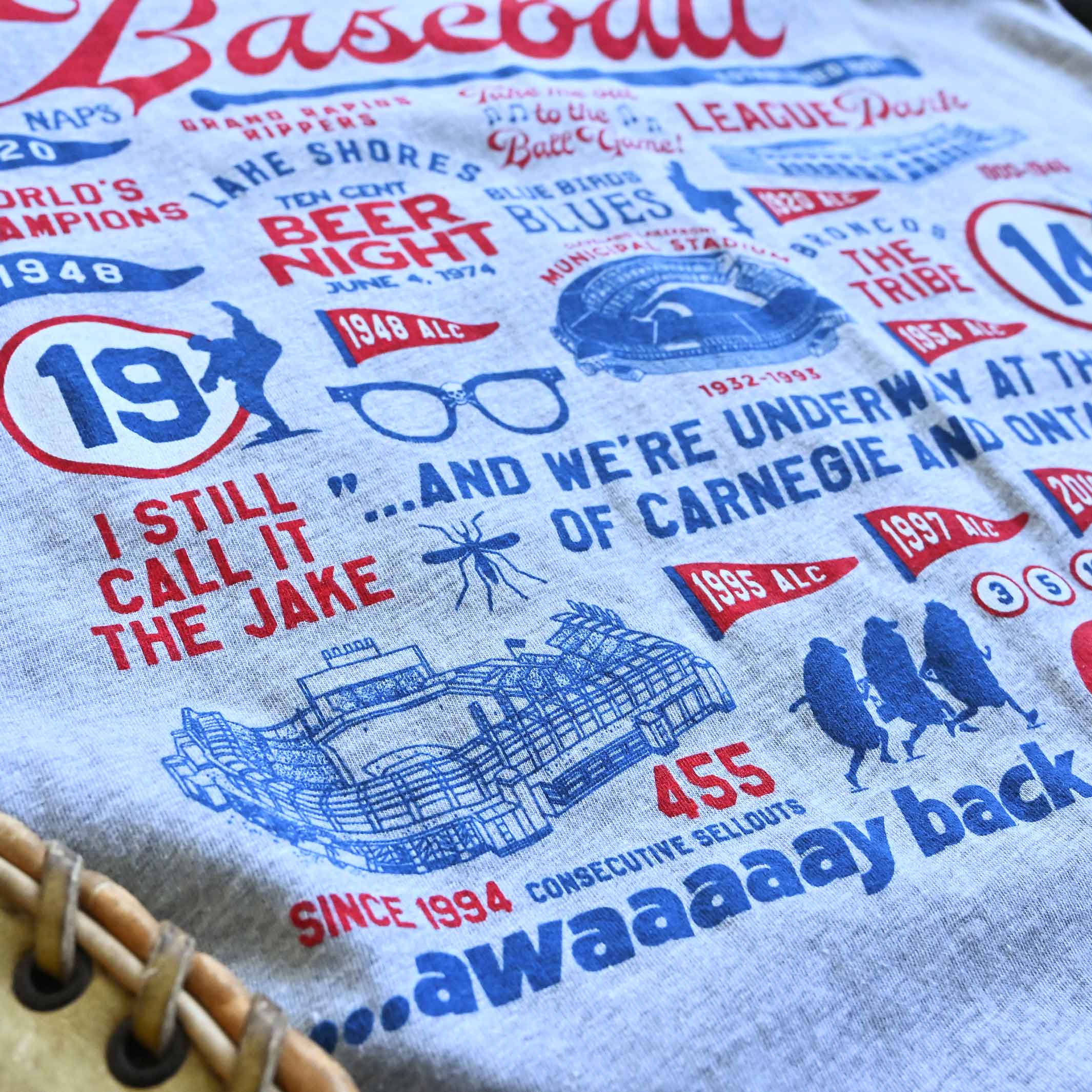 Cleveland Baseball History Collage - Mens/Unisex T-Shirt - Image 6