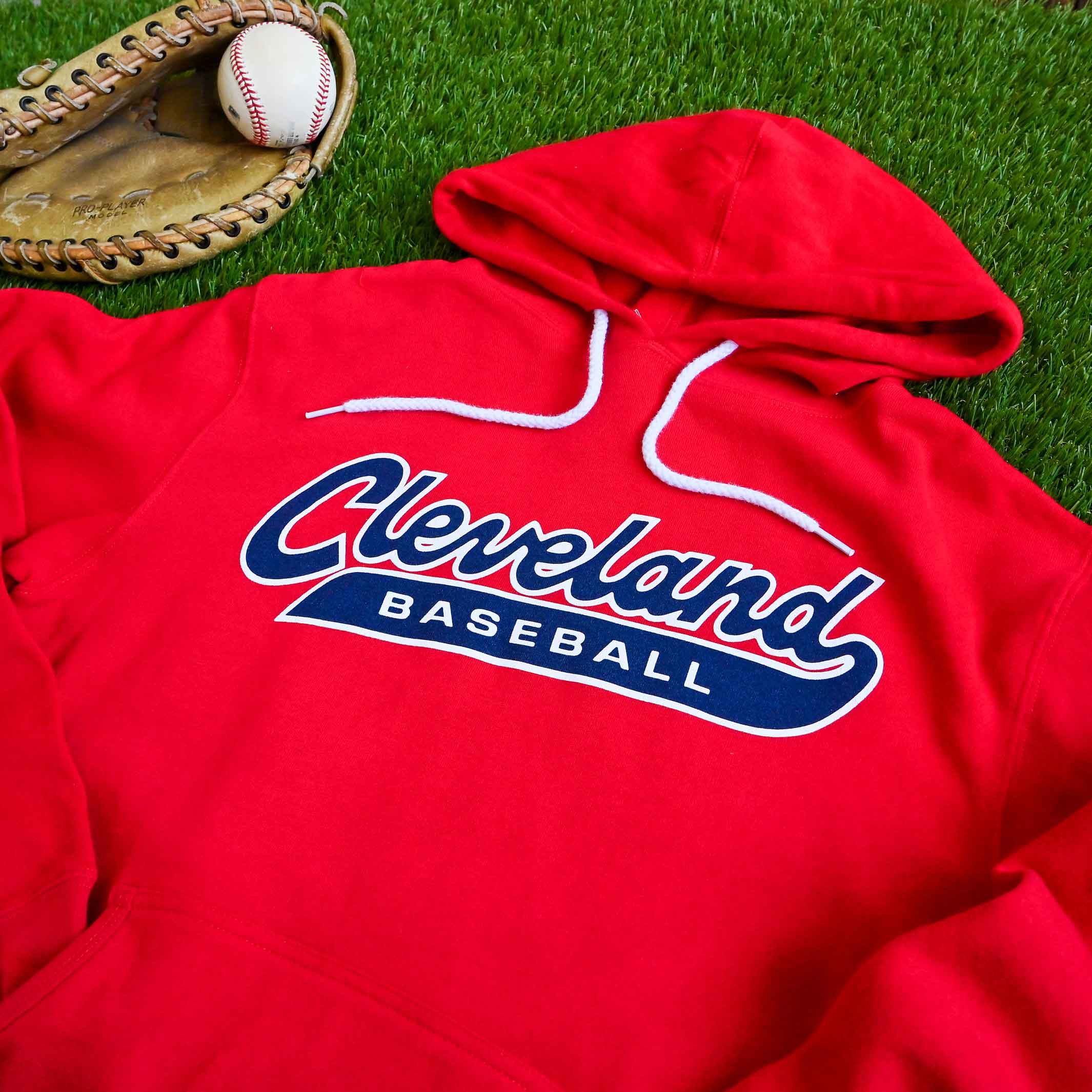 Cleveland Baseball Script - Unisex Pullover Hoodie - Image 2
