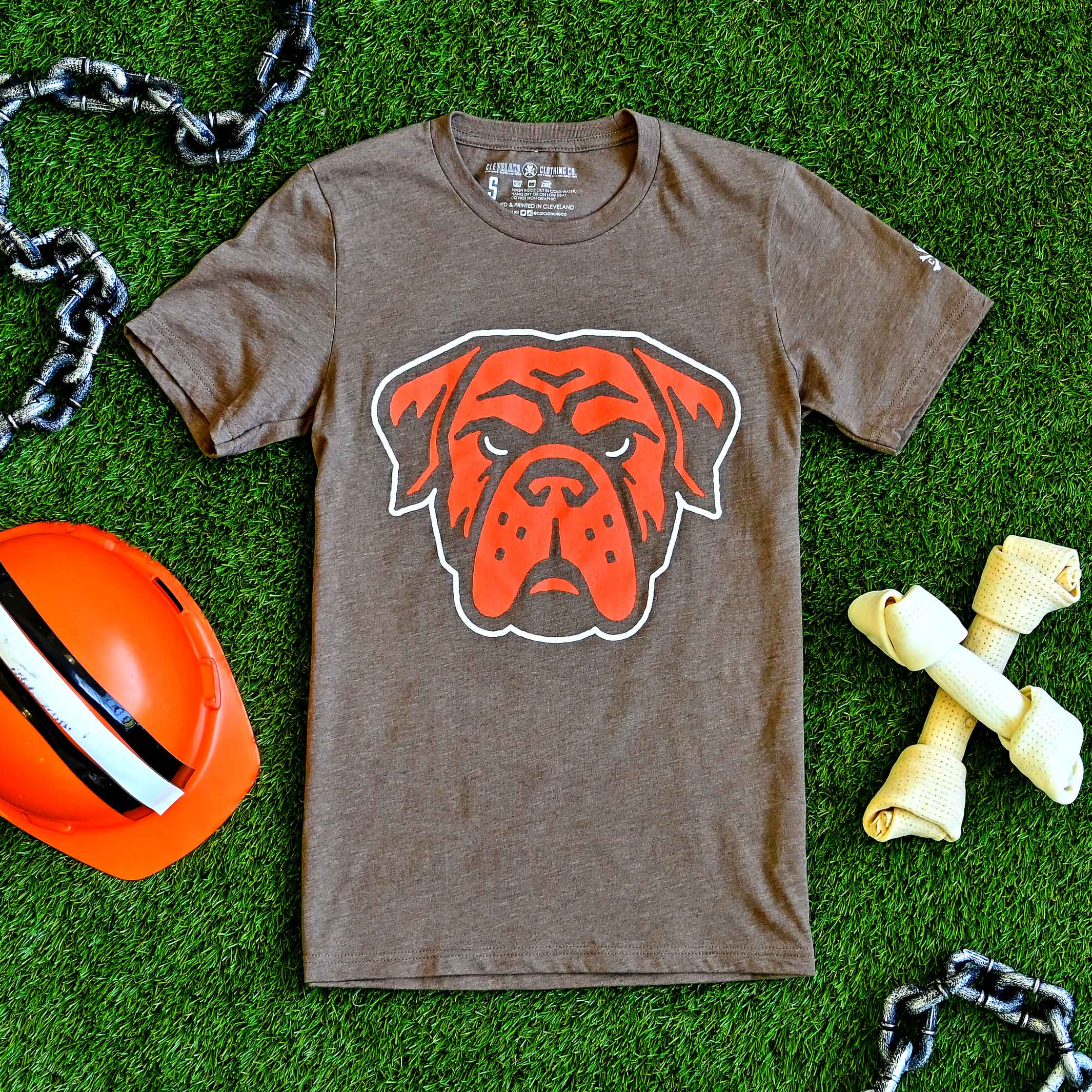 Cleveland Football Dawg - Mens/Unisex Crew T-Shirt - Image 2