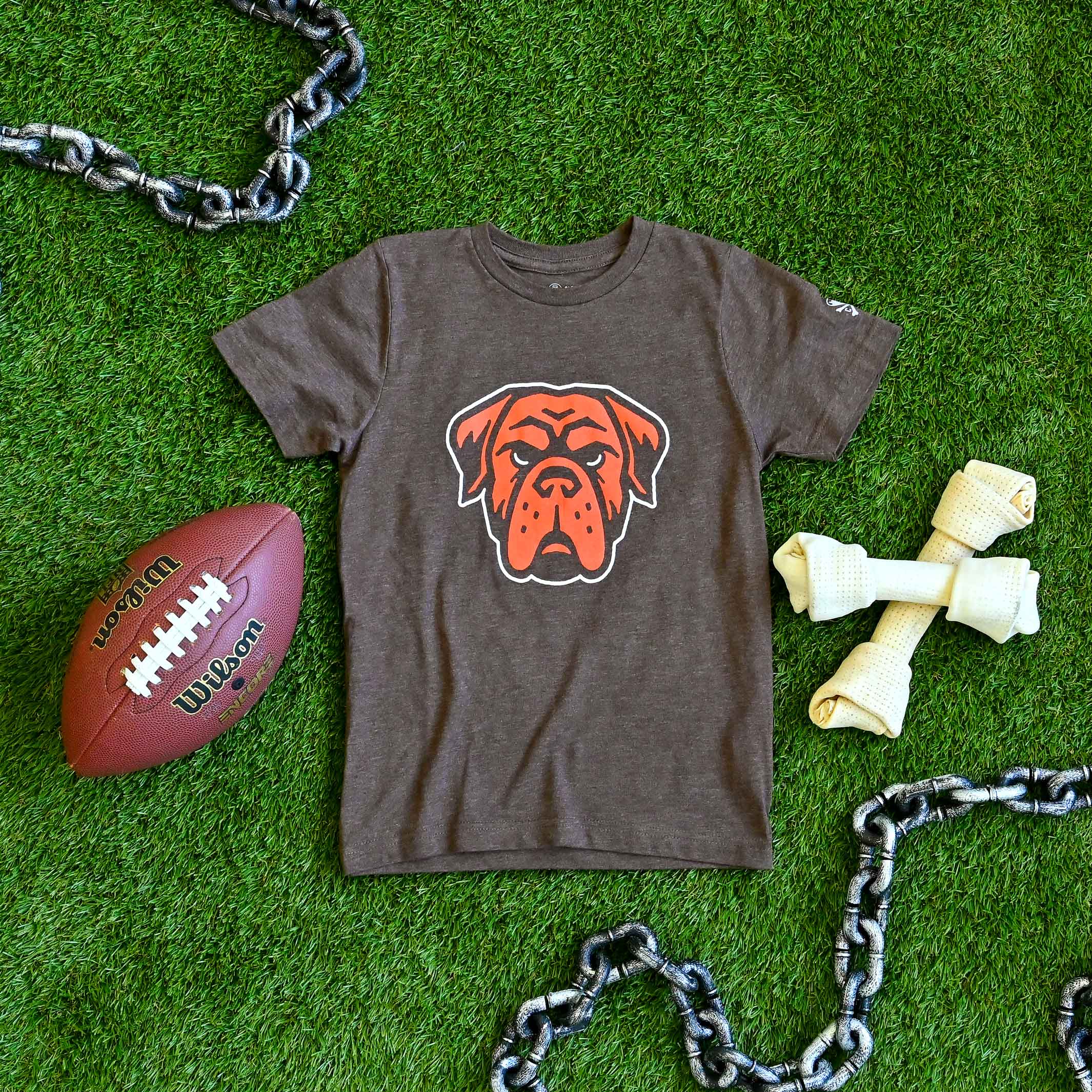 Cleveland Football Dawg - Youth Crew T-Shirt - Image 2