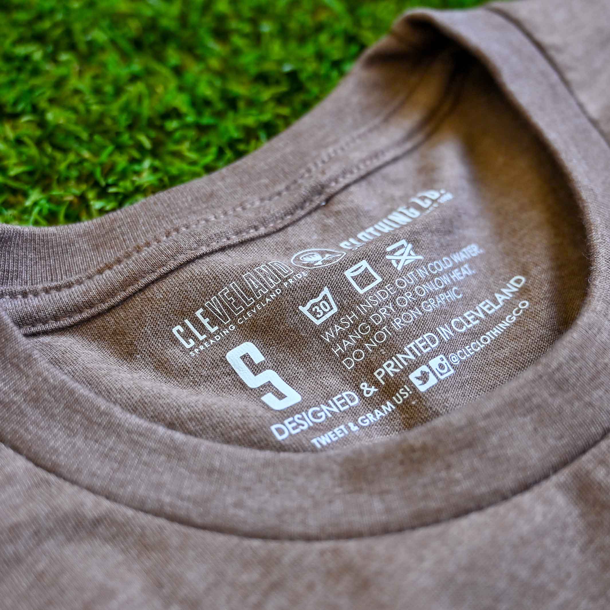 Municipal Stadium - Brown/Orange - Mens/Unisex Crew T-Shirt - Image 4