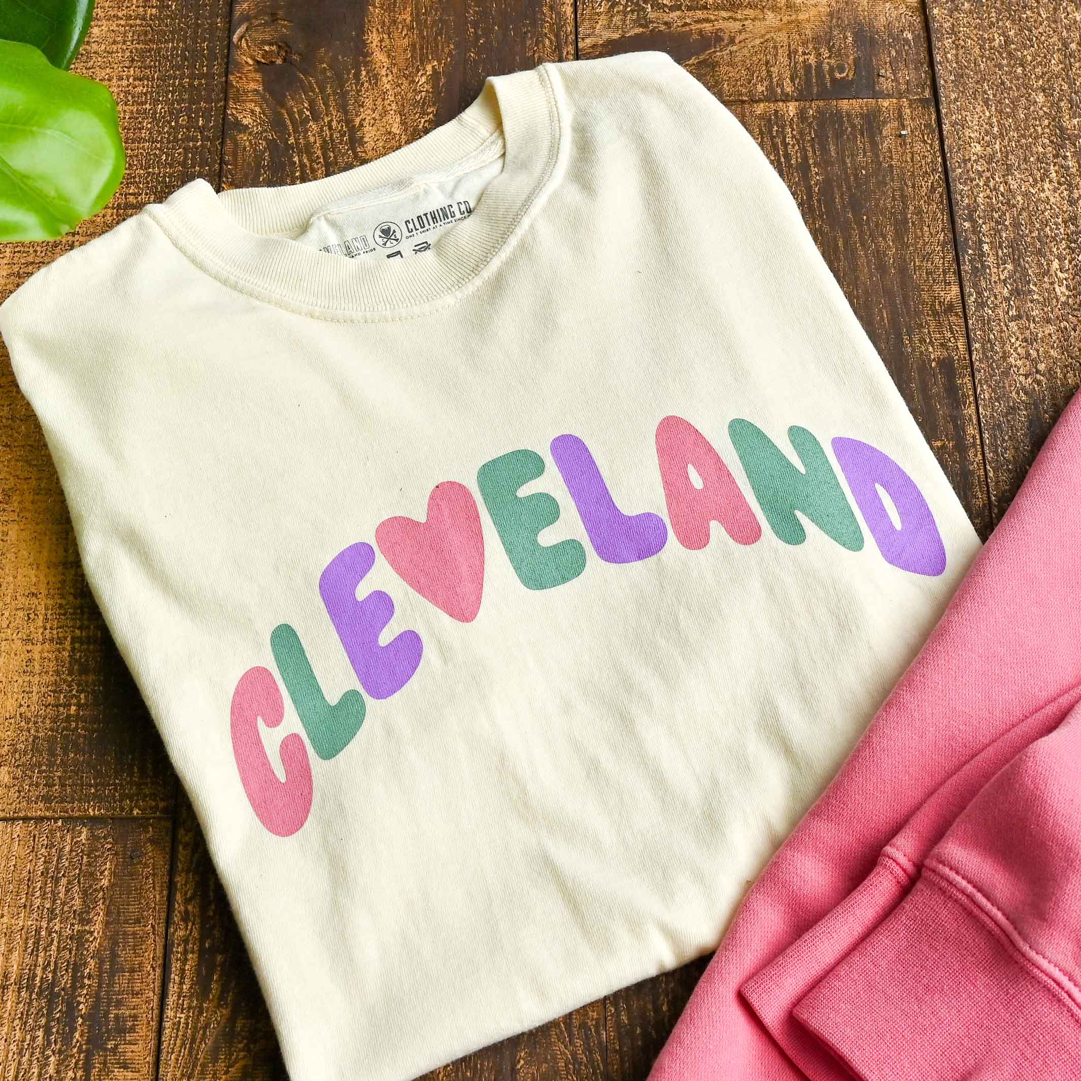 Cleveland Heart Arch - Mens/Unisex Crew T-Shirt - Image 3
