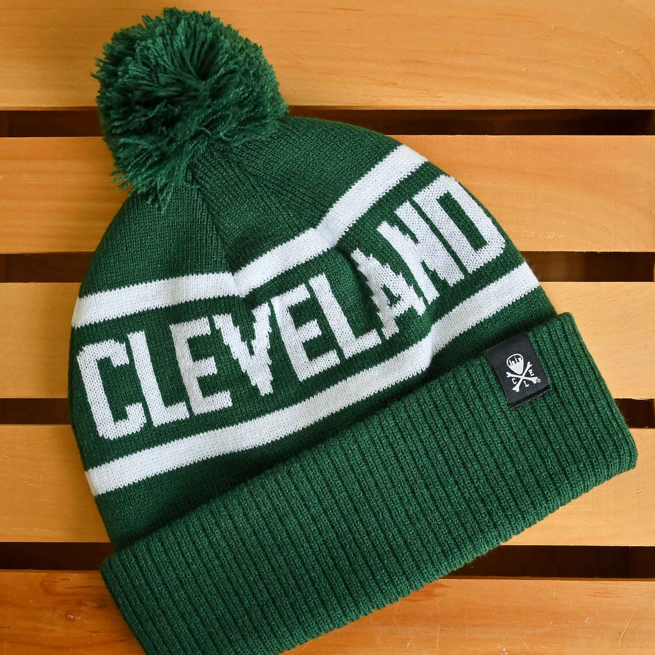 Cleveland Jacquard Pom Beanie - Forest - Image 2