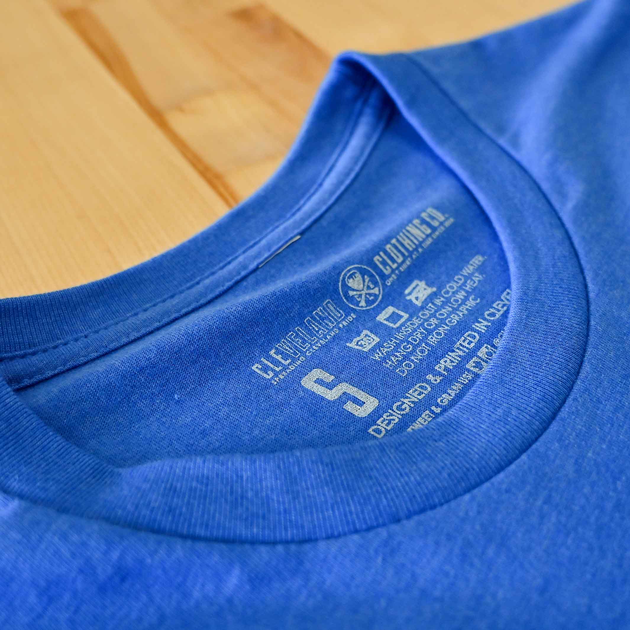 Cleveland Public Library Skyline - Mens/Unisex Crew T-Shirt - Image 4