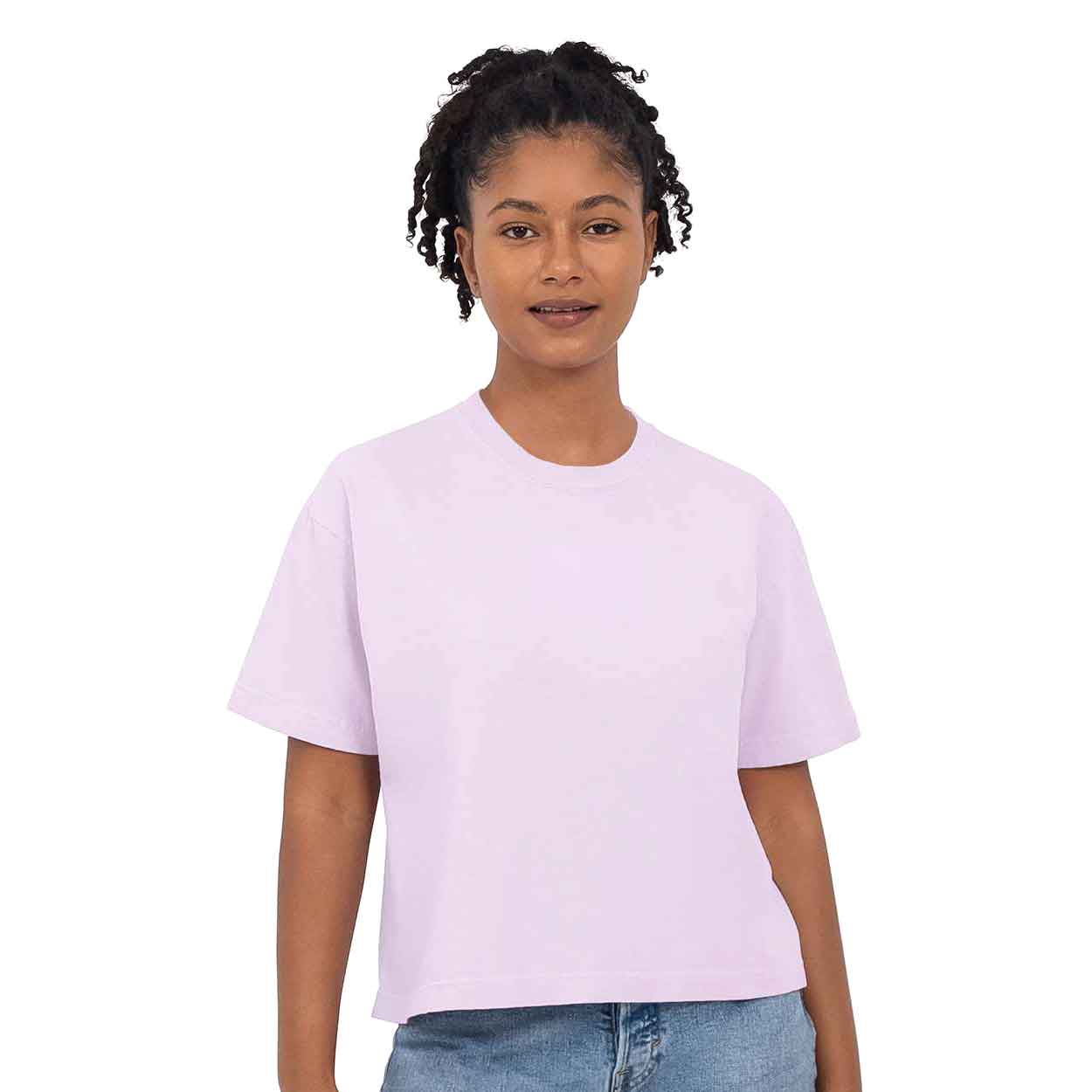 Believeland Arch - Women's Boxy Crop Crew T-Shirt - Image 4