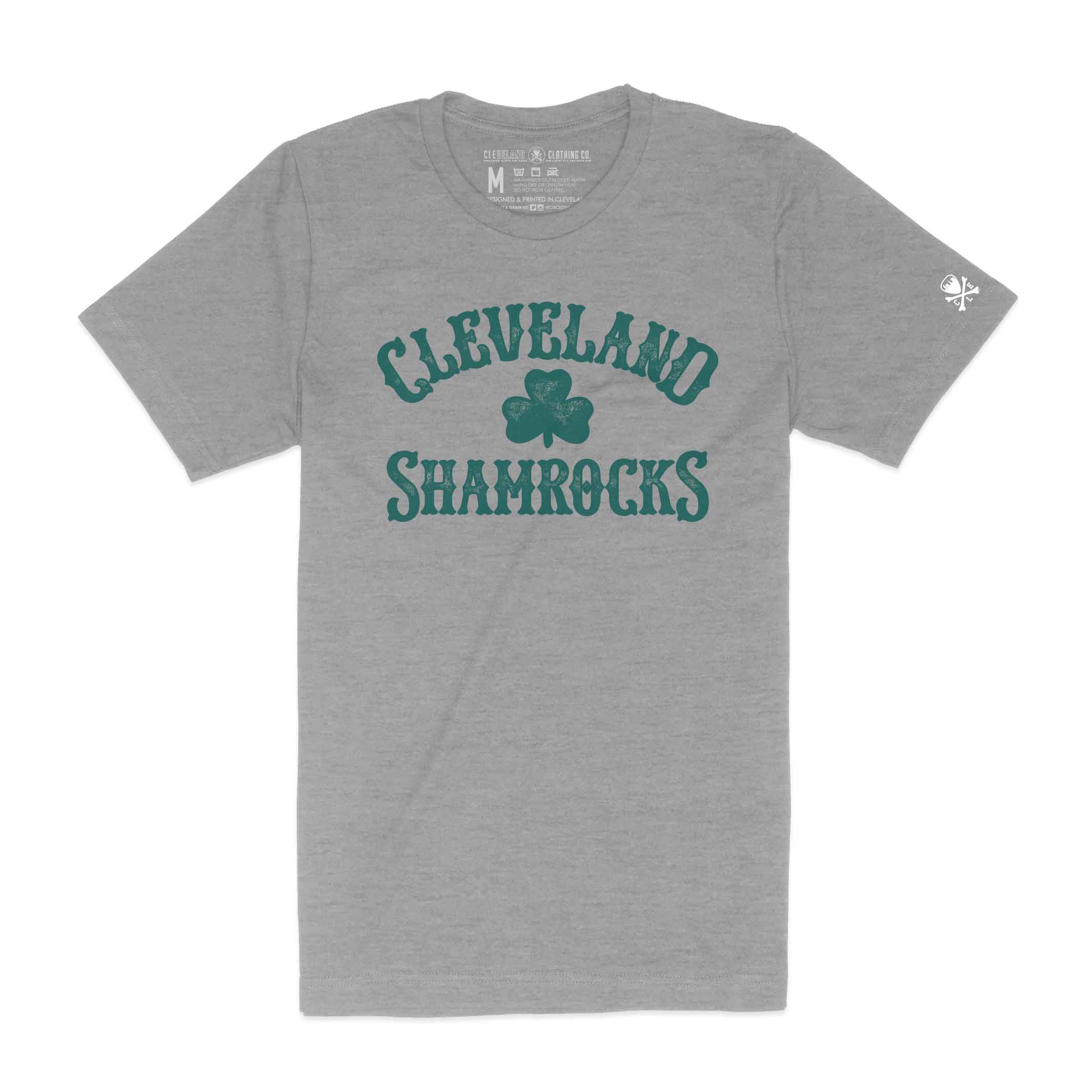Cleveland Shamrocks St. Patrick's Day - Mens/Unisex T-Shirt - (ONLINE ONLY)