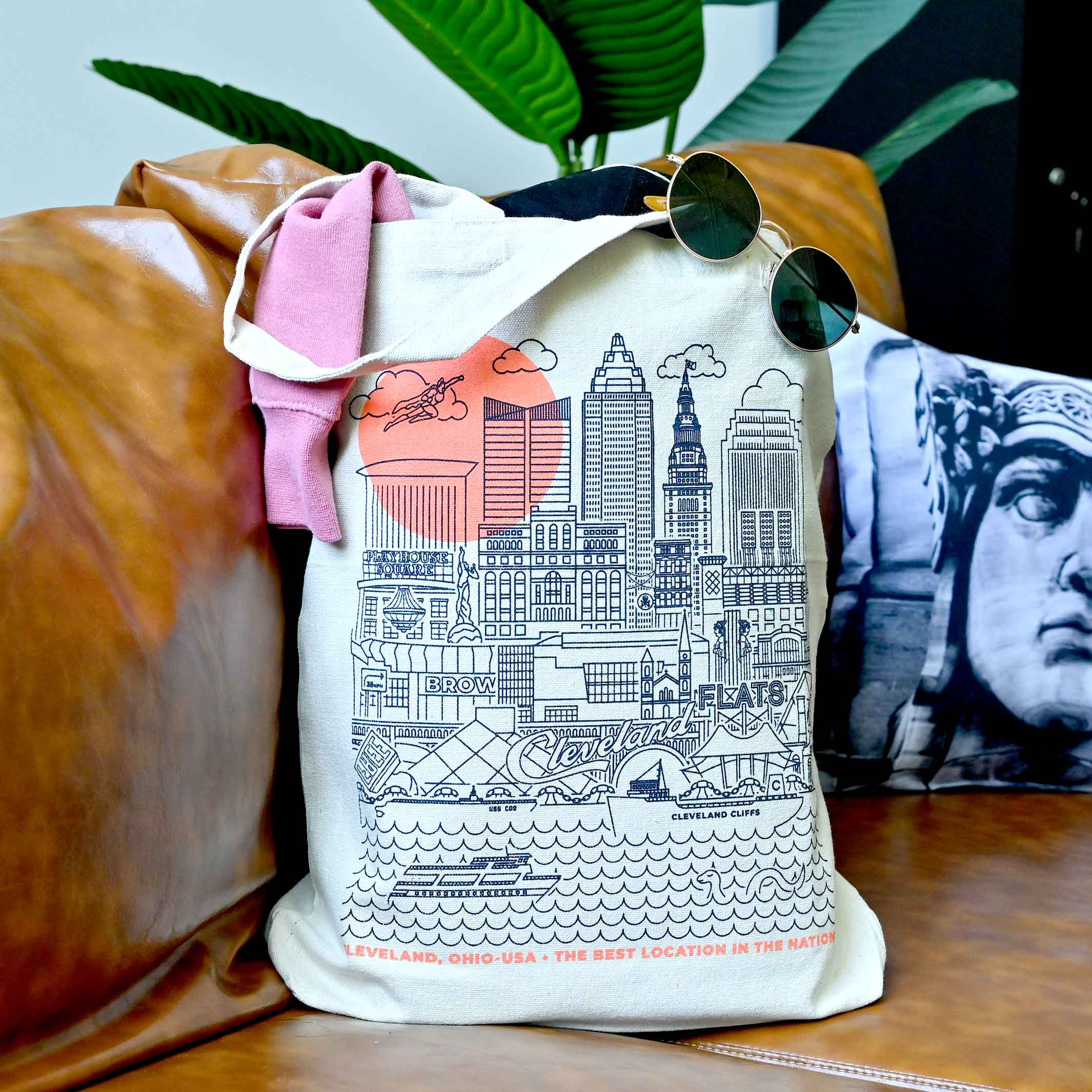 Cleveland Skyline Icons - Tote Bag - Image 2
