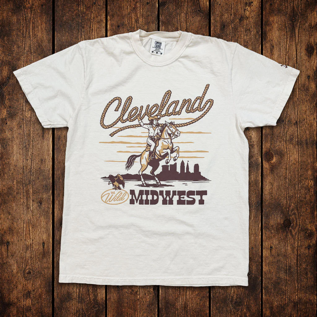 Cleveland Wild Midwest Cowgirl - Unisex Crew T-Shirt - Image 4