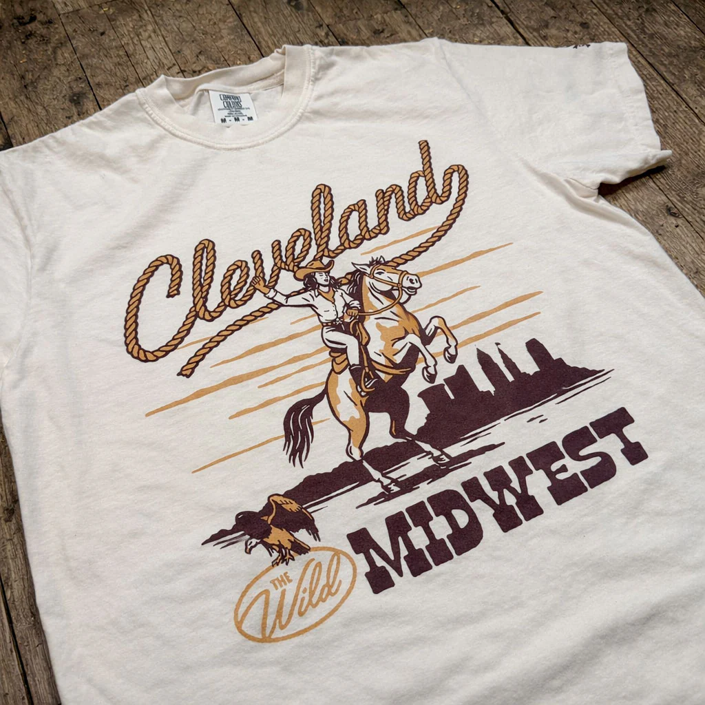 Cleveland Wild Midwest Cowgirl - Unisex Crew T-Shirt - Image 5