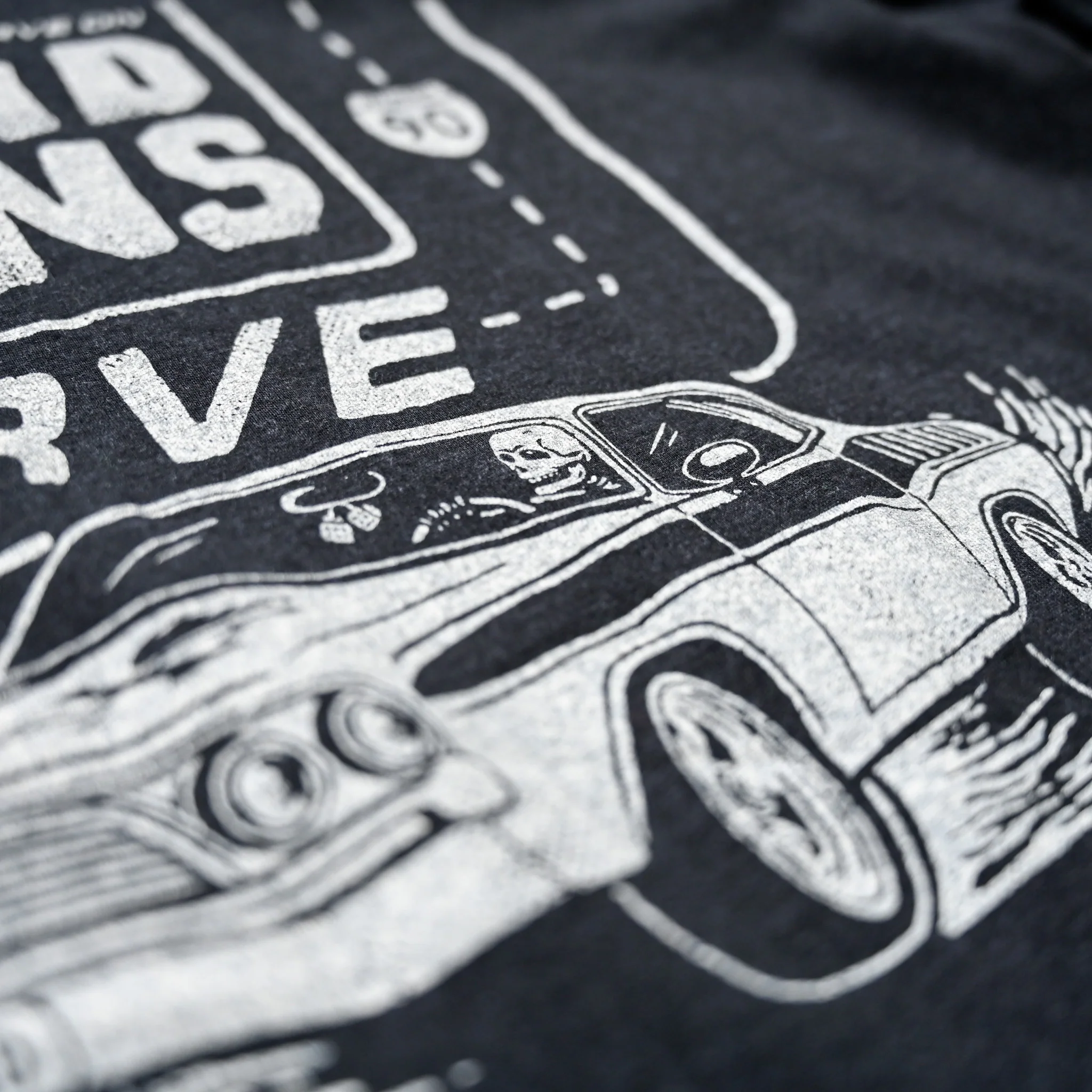 Dead Man's Curve - Mens/Unisex Crew T-Shirt - Image 4