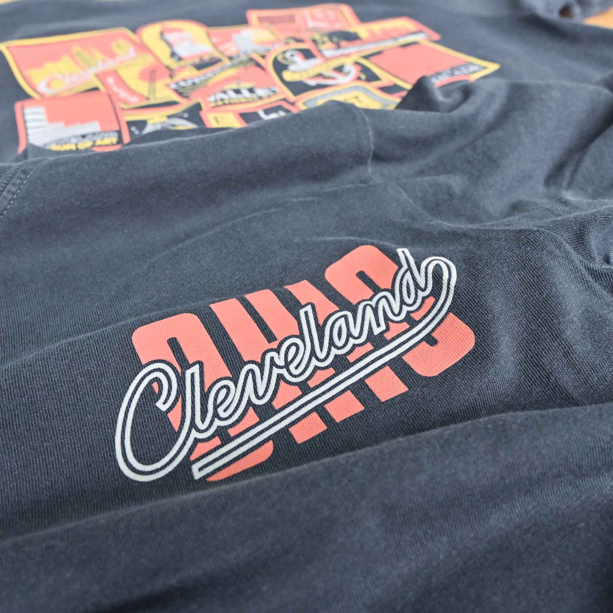 Explore Cleveland Landmarks - Unisex/Mens Crew T-shirt - Image 3