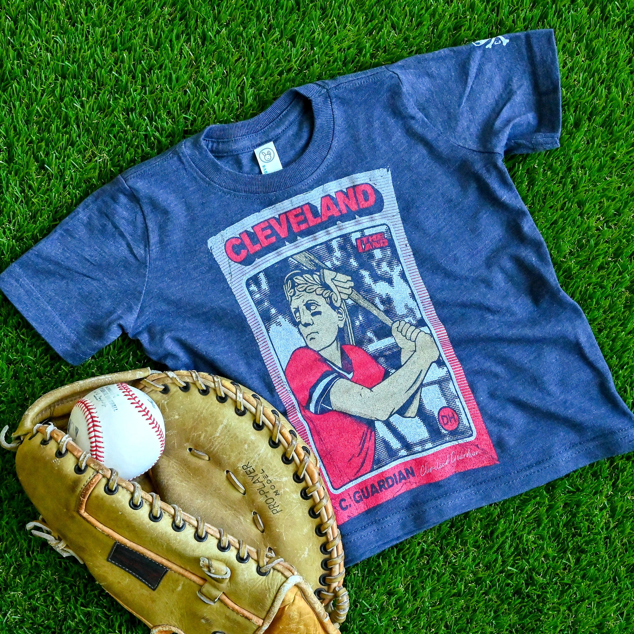Guardian Baseball Card - Toddler Crew T-Shirt - Image 2