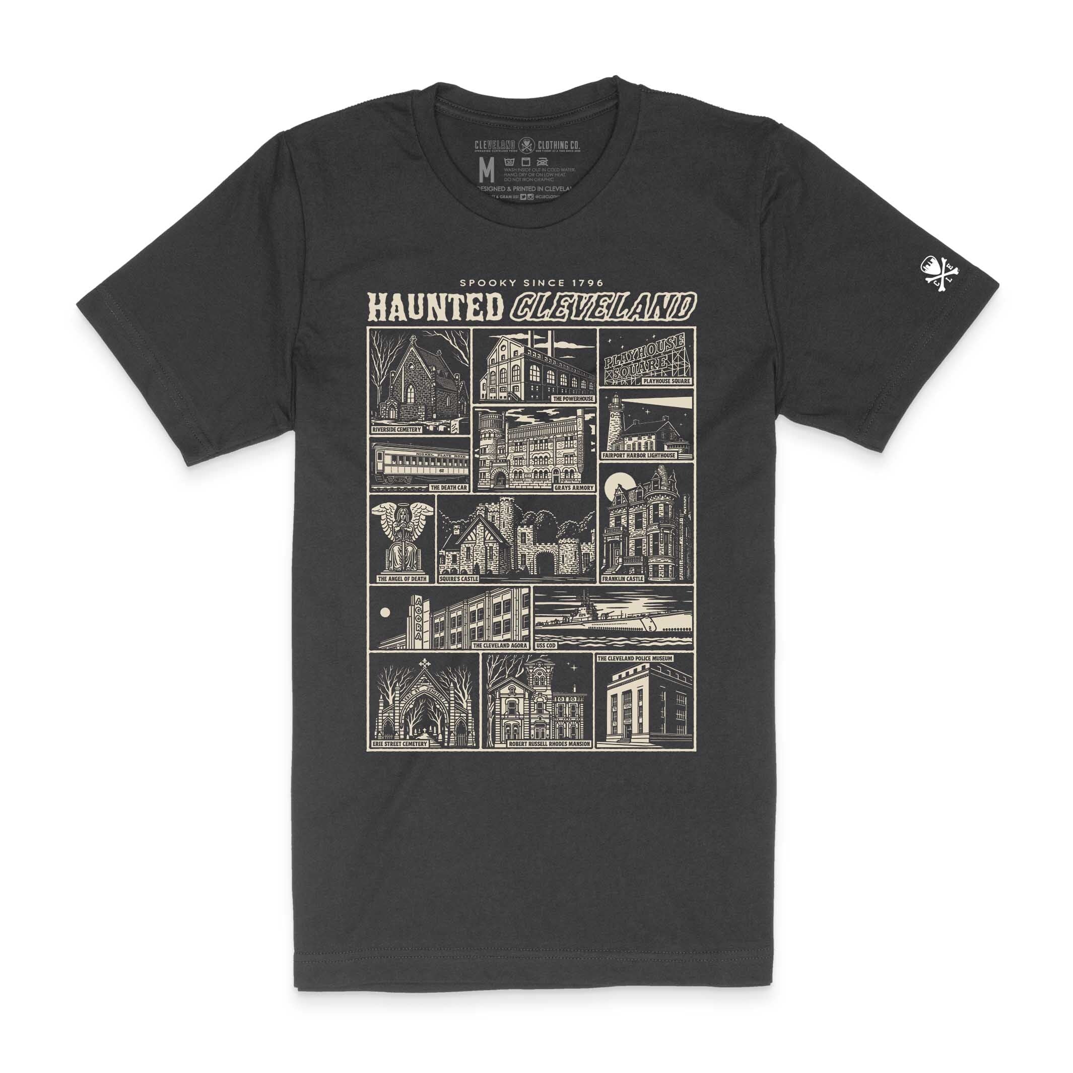Haunted Cleveland - Mens/Unisex Crew T-shirt