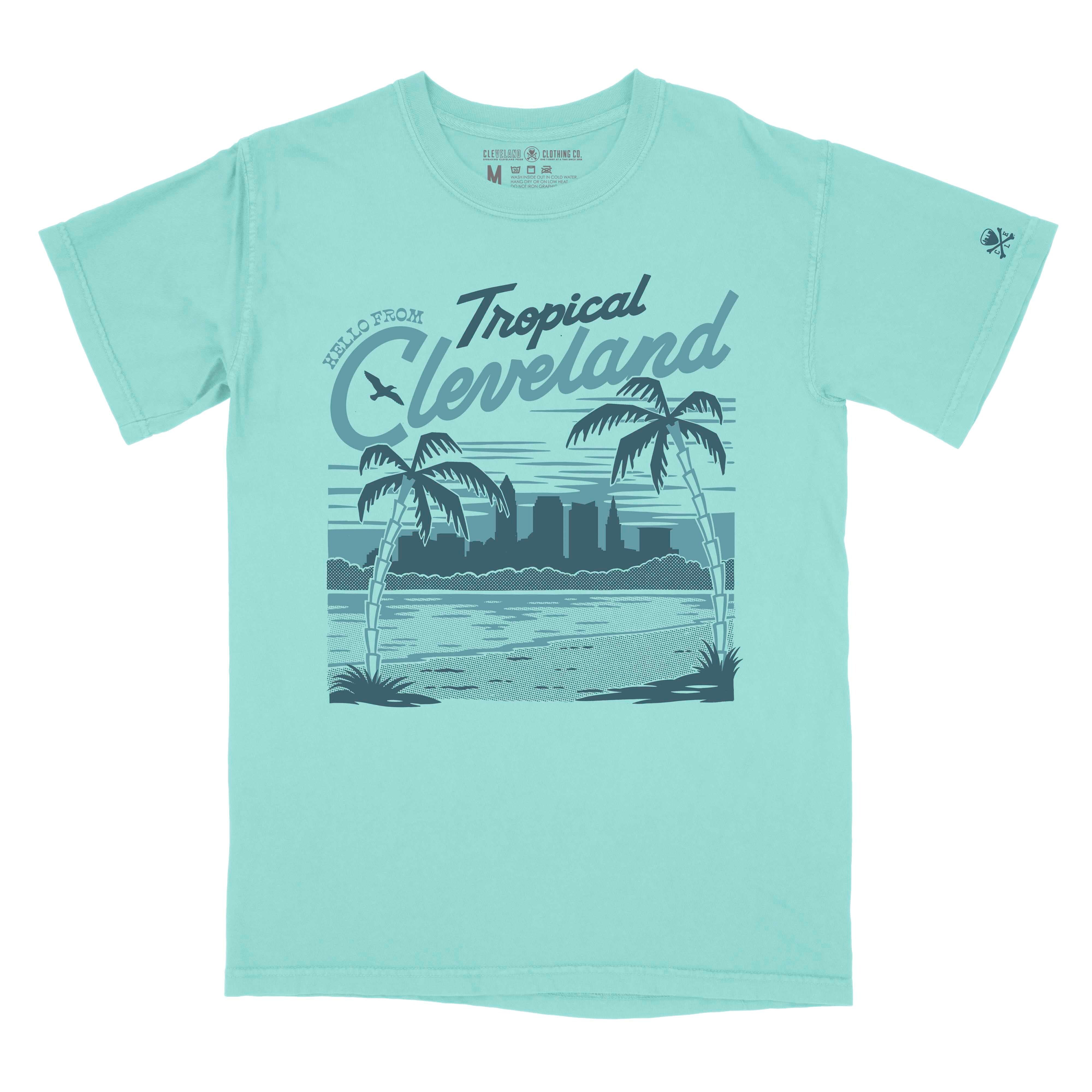 Hello From Tropical Cleveland - Mens/Unisex T-Shirt