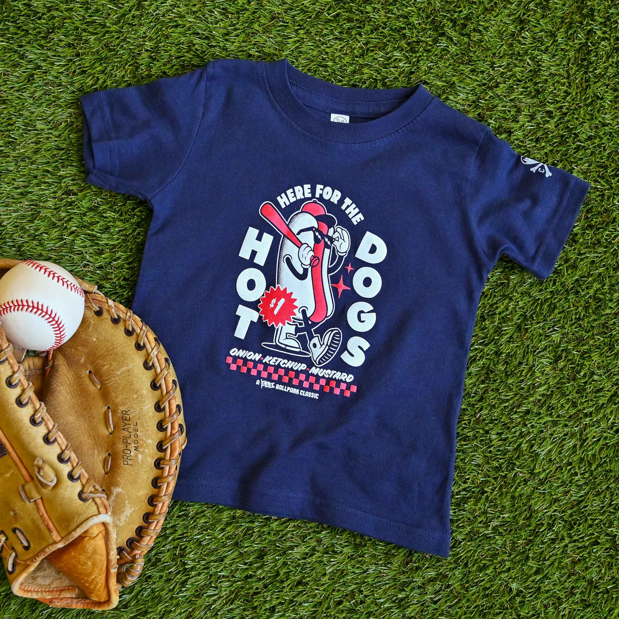 Here for the Hot Dogs - Toddler T-Shirt - Image 2