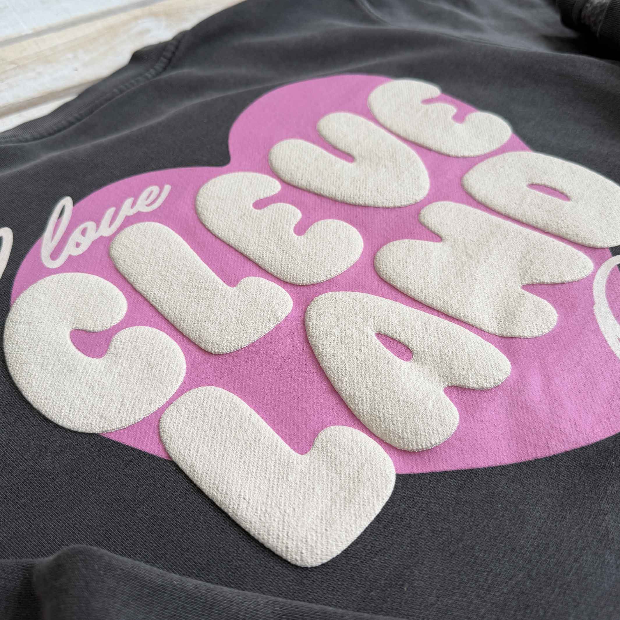 I Love Cleveland Heart - Unisex Crewneck Sweatshirt - Image 2