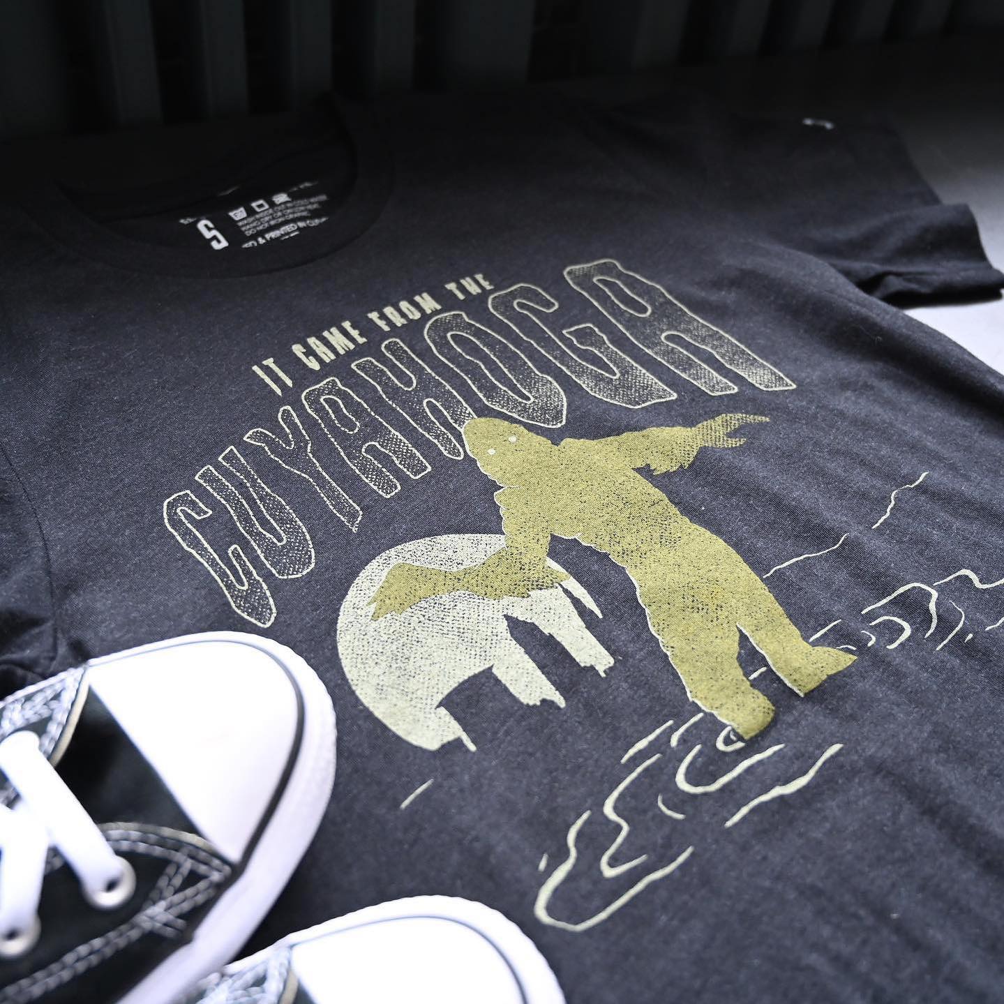 It Came From The Cuyahoga - Mens/Unisex Crew T-Shirt - Image 3