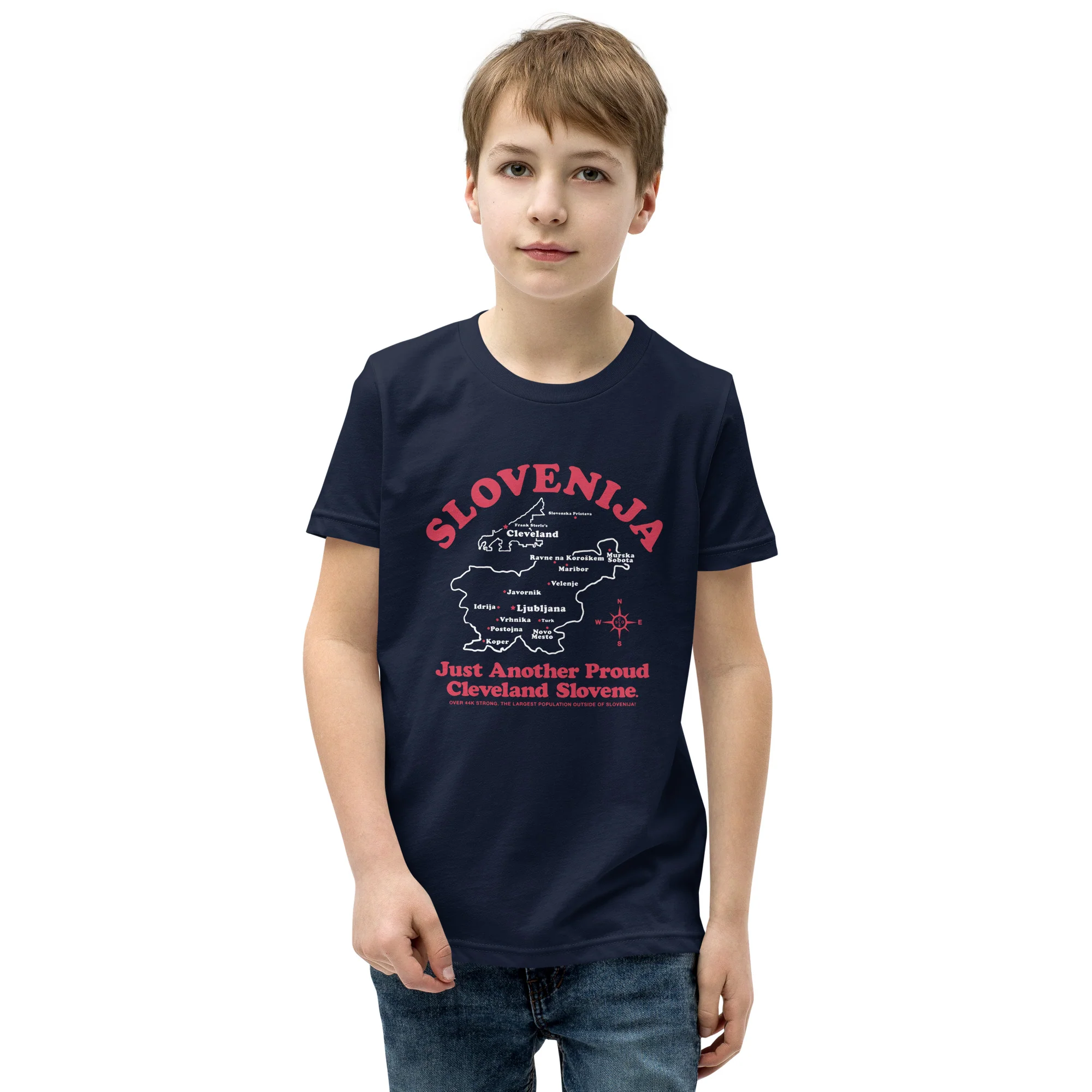 Just Another Proud Cleveland Slovene - Youth Crew T-Shirt (ONLINE ONLY) - Image 3