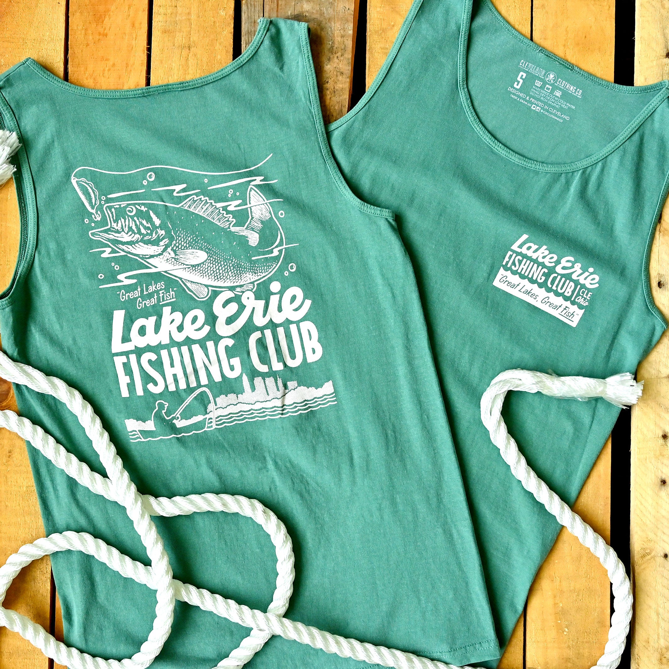 Lake Erie Fishing Club - Unisex/Mens Tank - Image 2