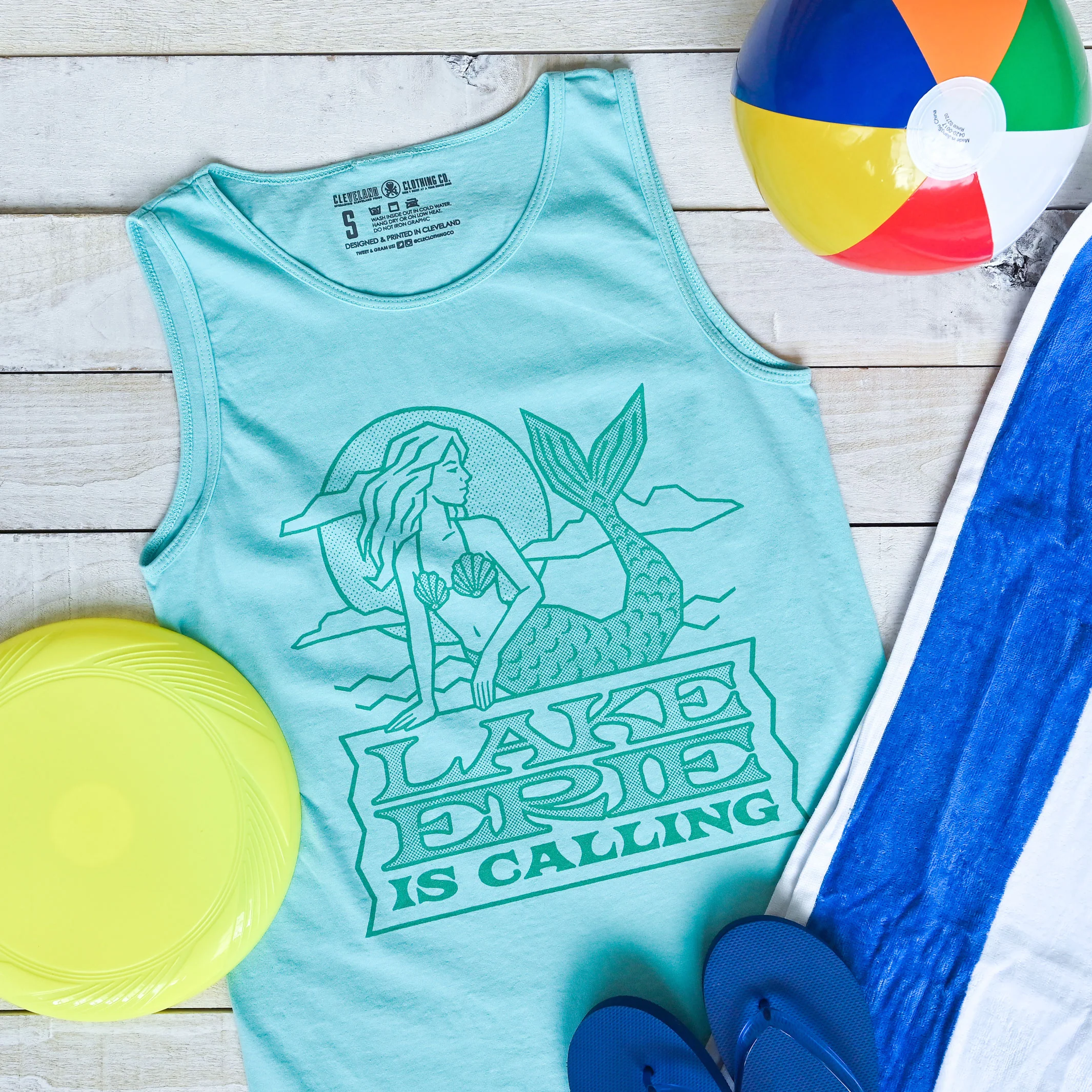 Lake Erie Is Calling - Unisex/Mens Tank - Image 2